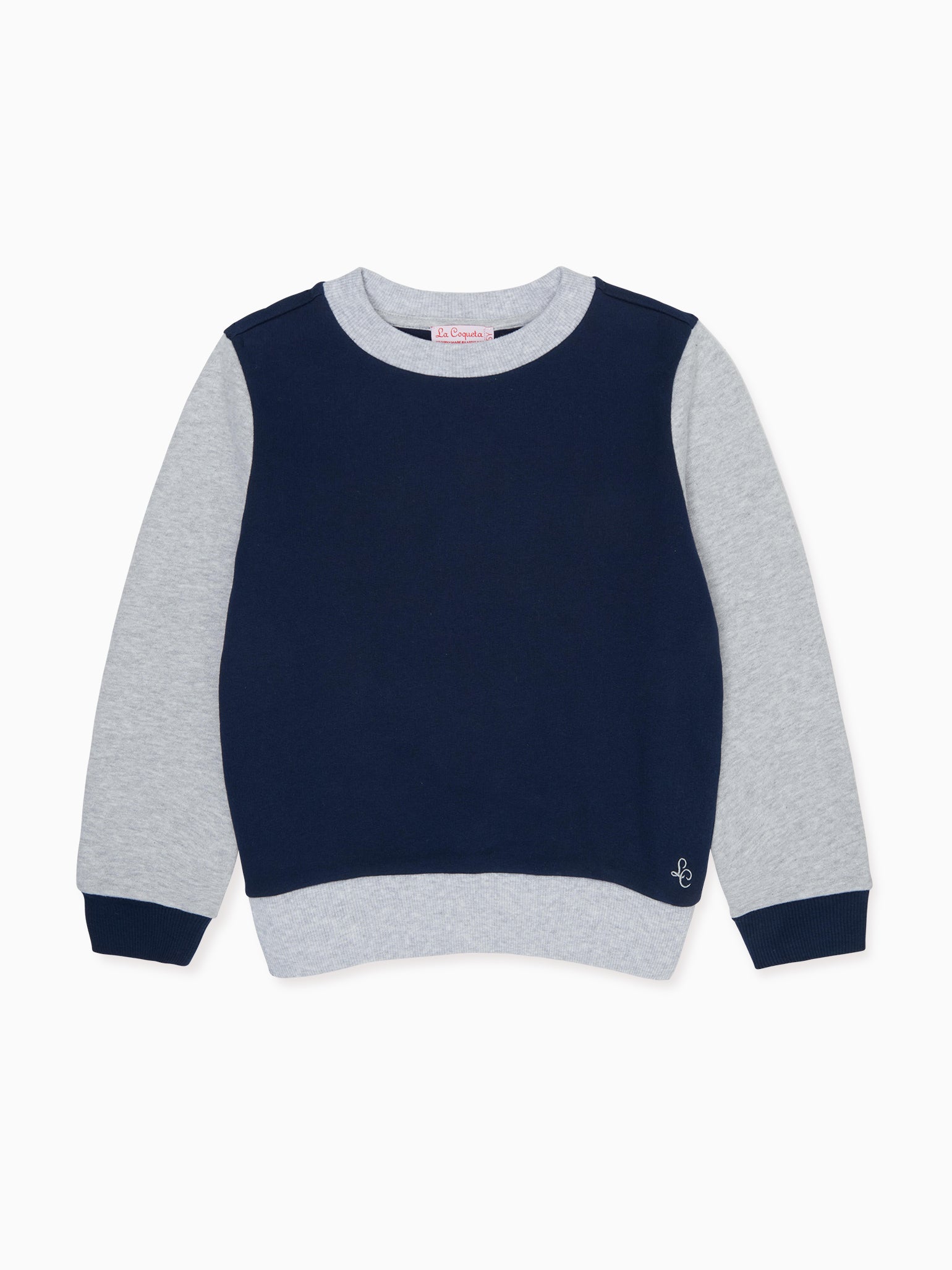 Navy Pernille Kids Cotton Sweatshirt