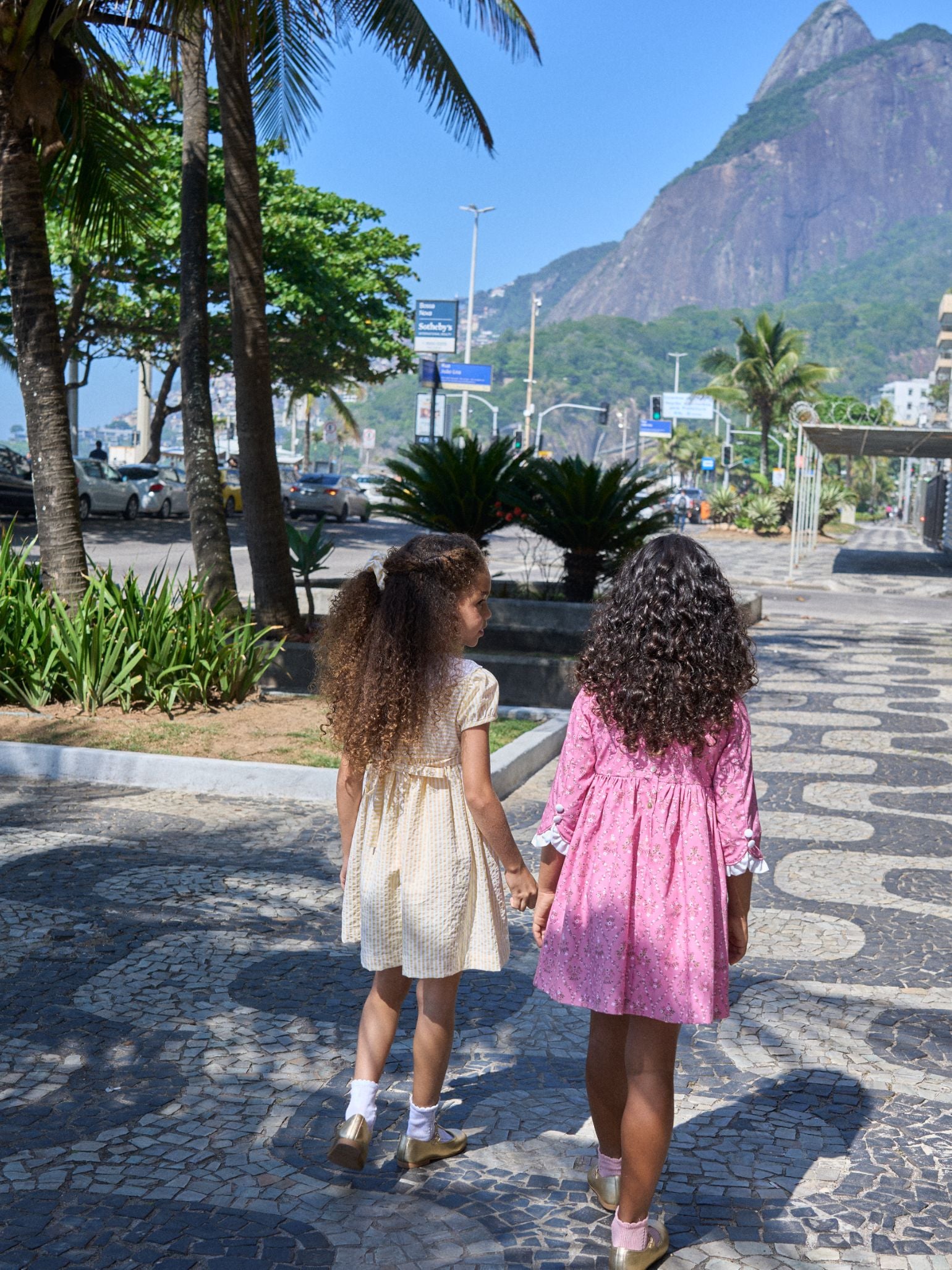 Pink Garland Trellis Provenza Girl Dress