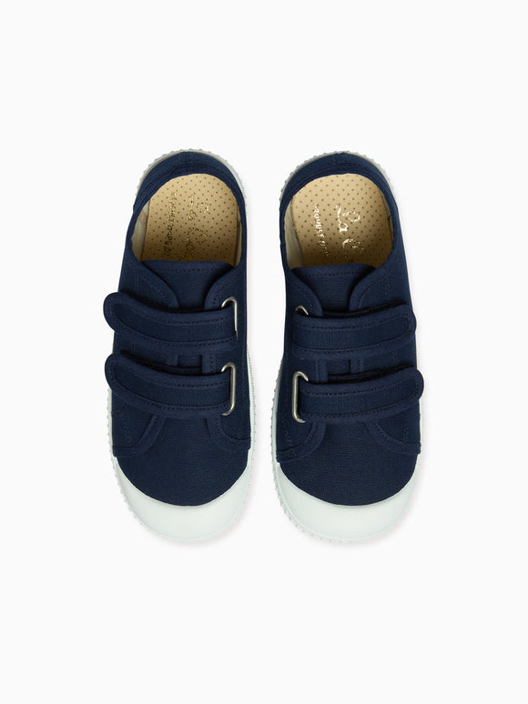Navy Plimsoll Kids Shoes
