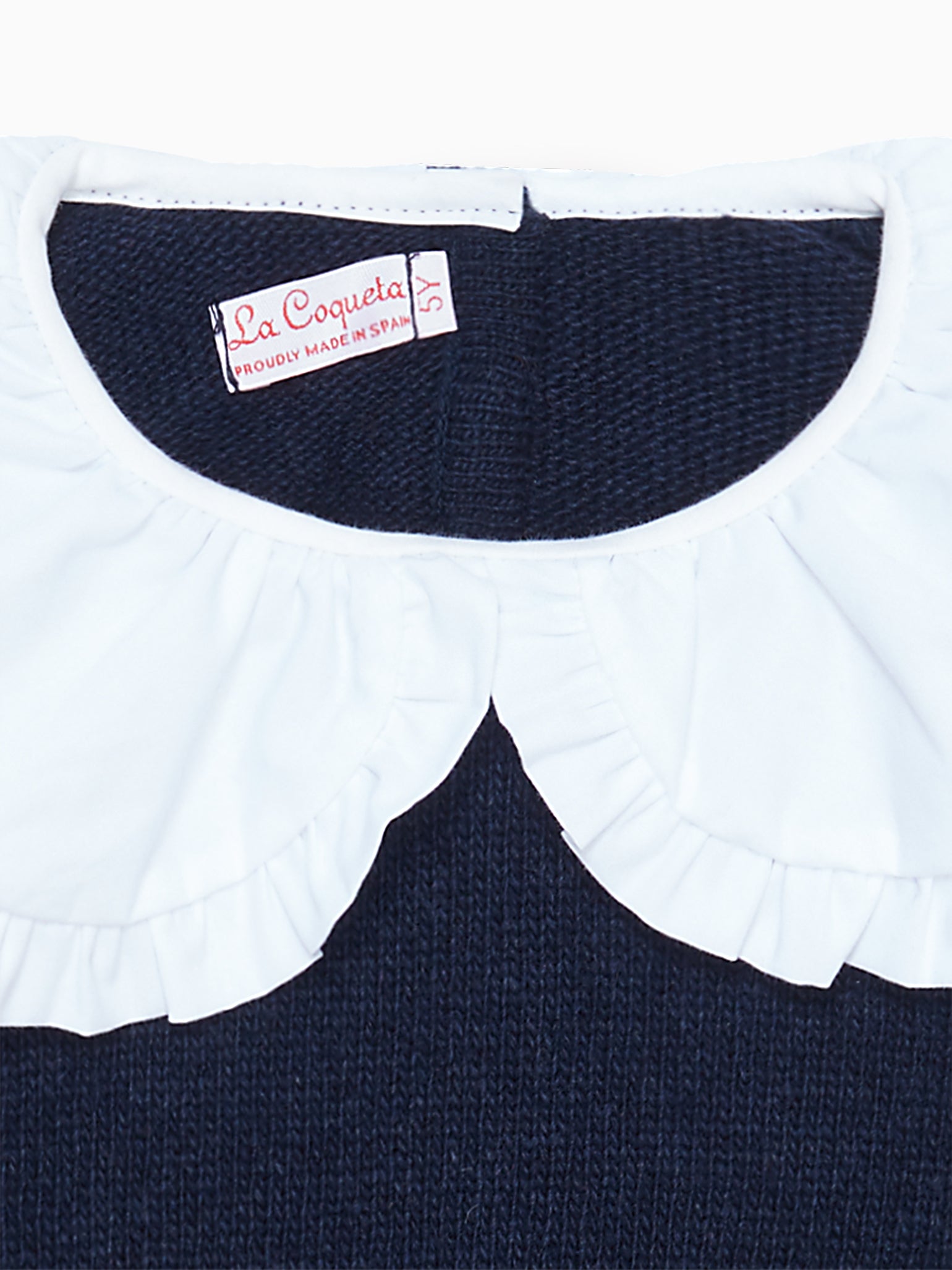 Navy Rafaela Merino Girl Jumper