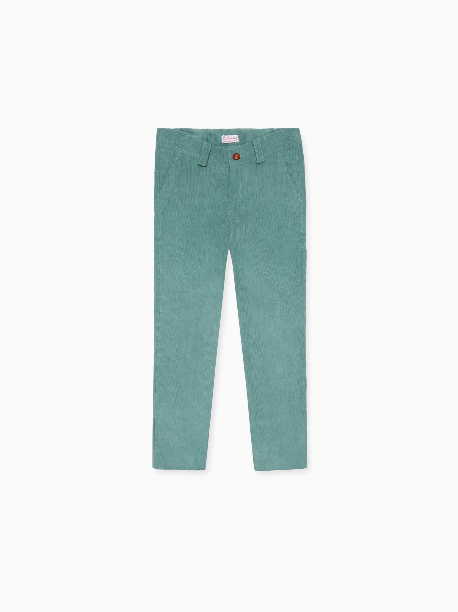 Green Reinaldo Boy Corduroy Trousers
