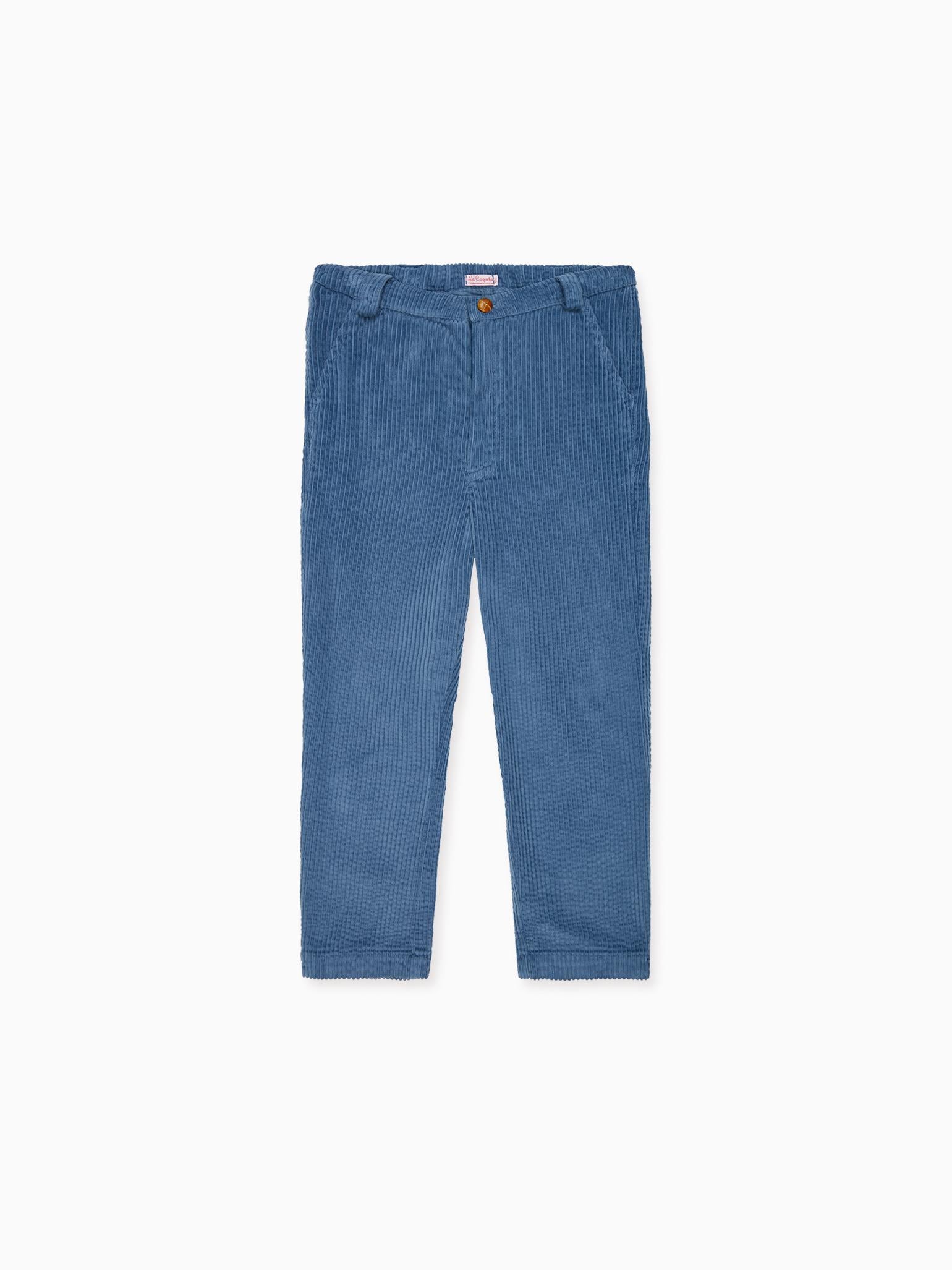 Blue Reinaldo Corduroy Boy Trousers