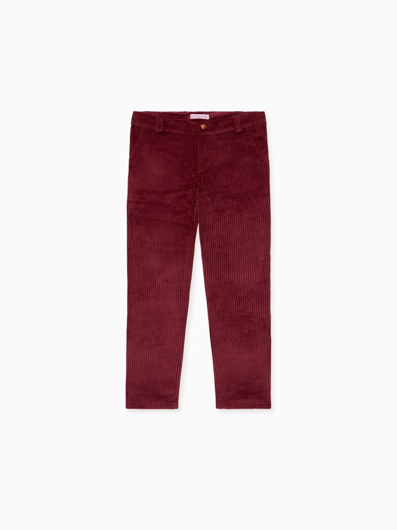 Burgundy Reinaldo Corduroy Boy Trousers