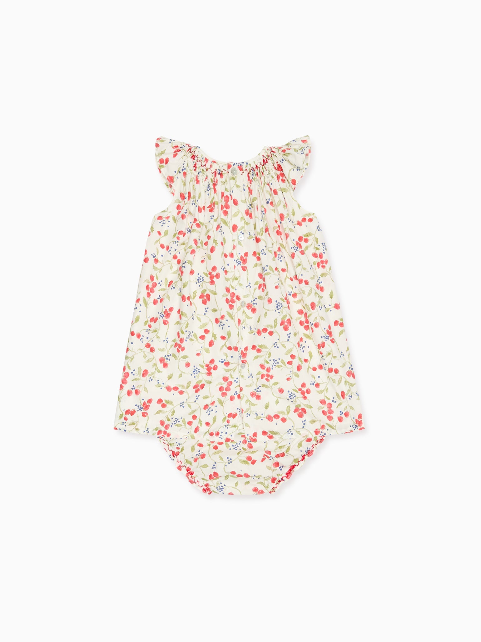 Strawberry Floral Renata Baby Girl Hand-Smocked Set