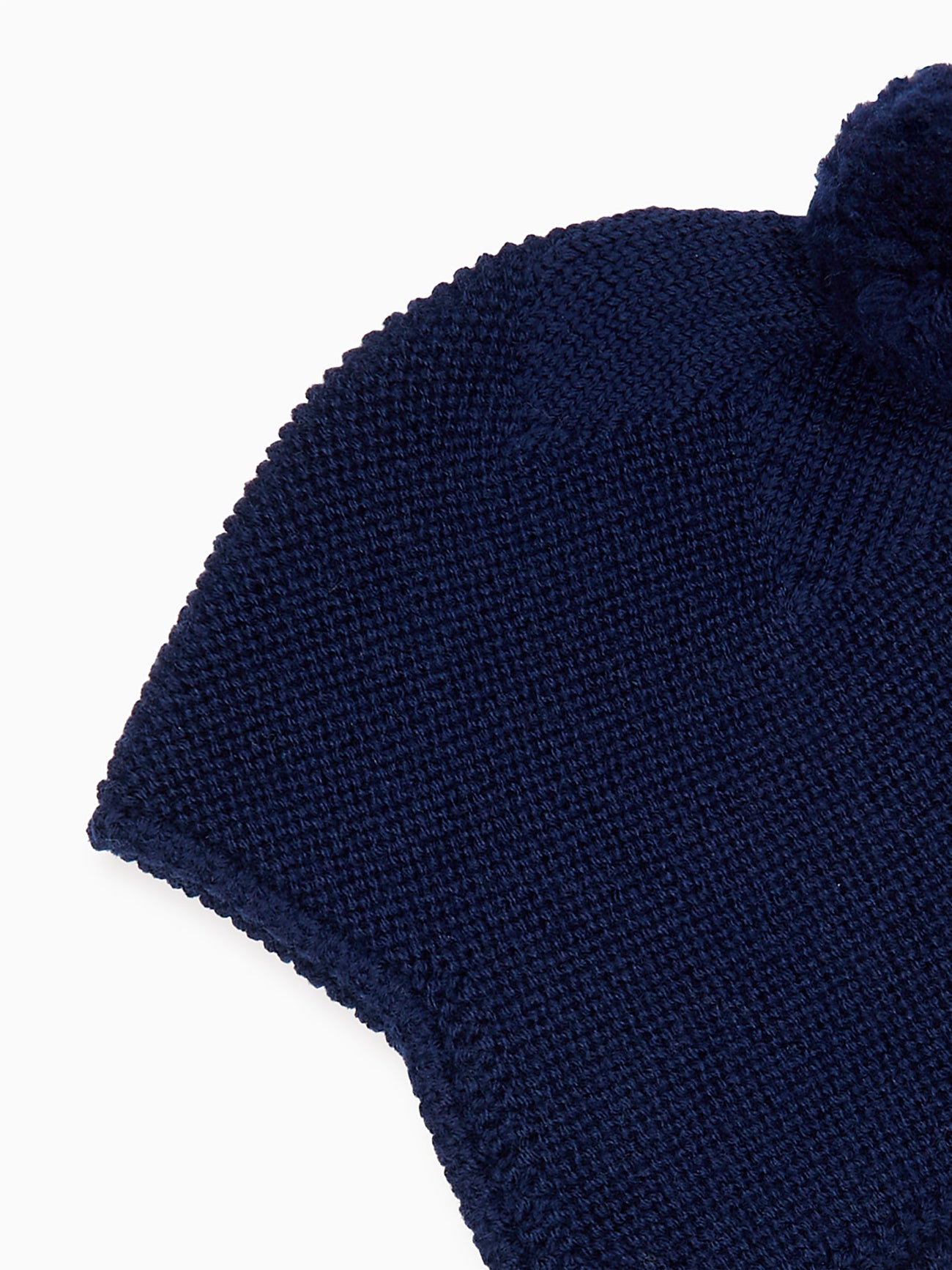 Navy Renta Merino Baby Knitted Bonnet