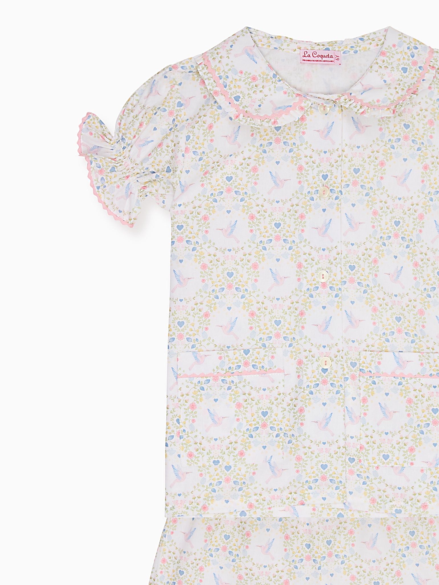 Pink Bird Floral Rinela Girl Pyjamas