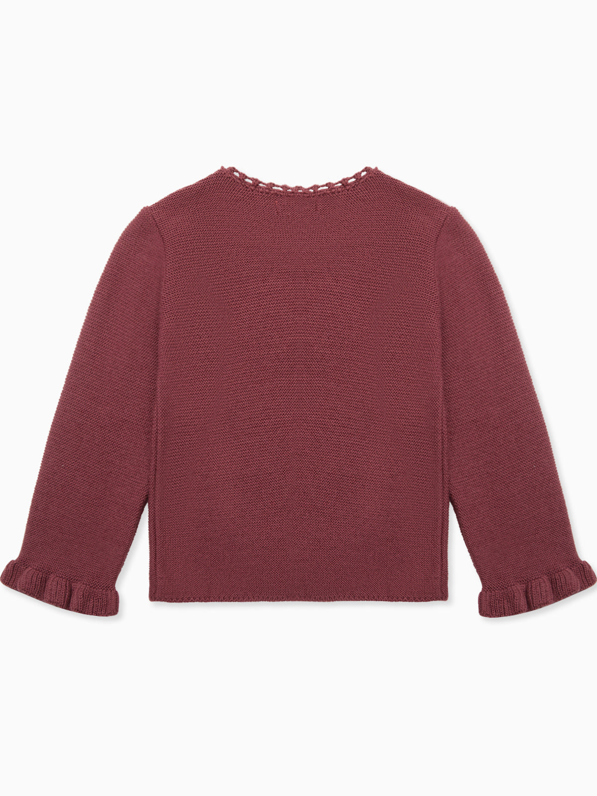 Dark Rose Risa Merino Girl Cardigan