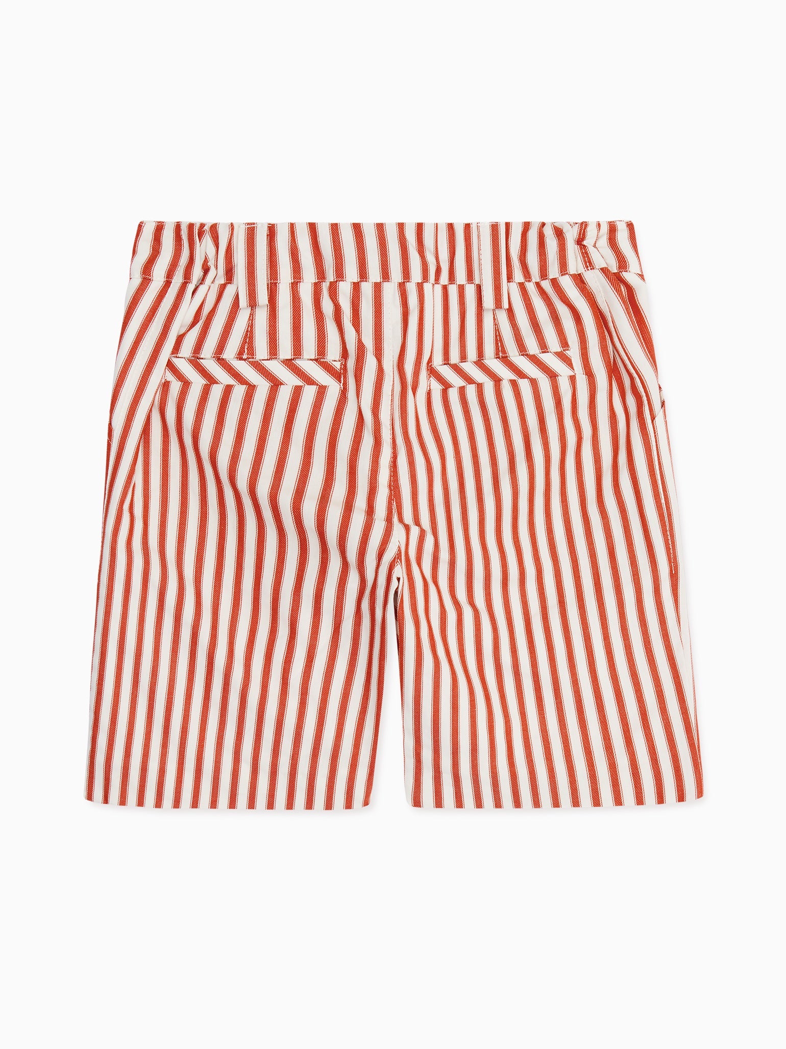 Red Stripe Romo Boy Cotton Shorts