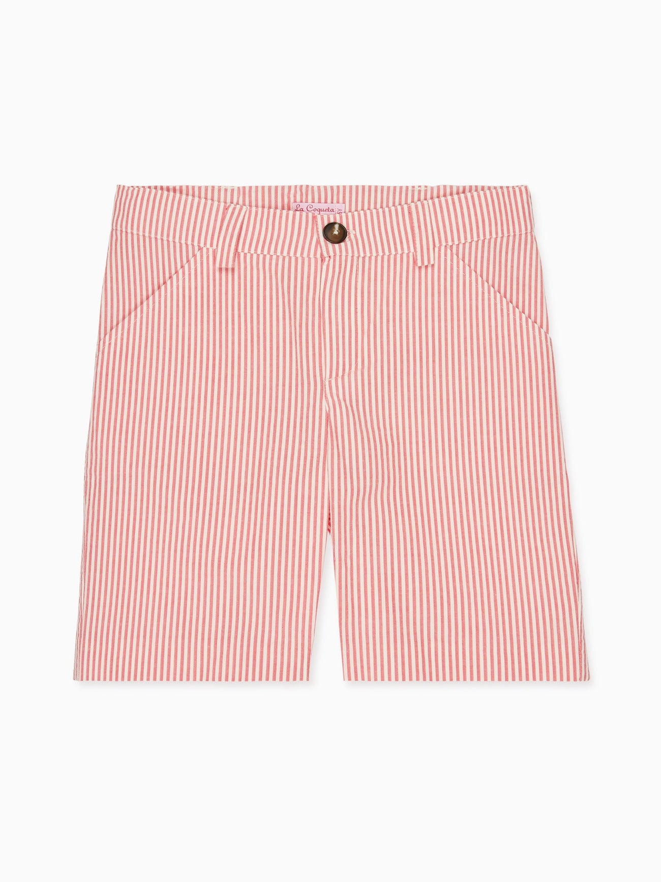 Red Stripe Romo Boy Shorts