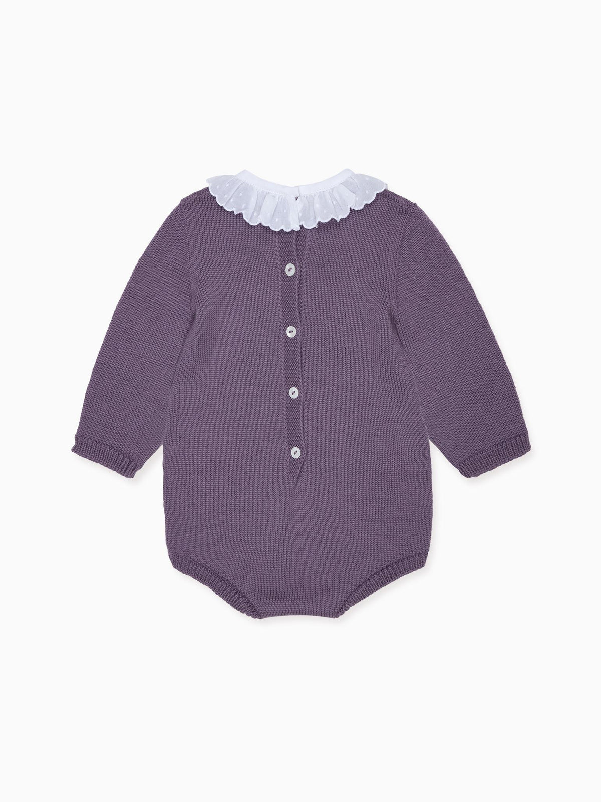 Damson Rosario Merino Baby Girl Knitted Romper