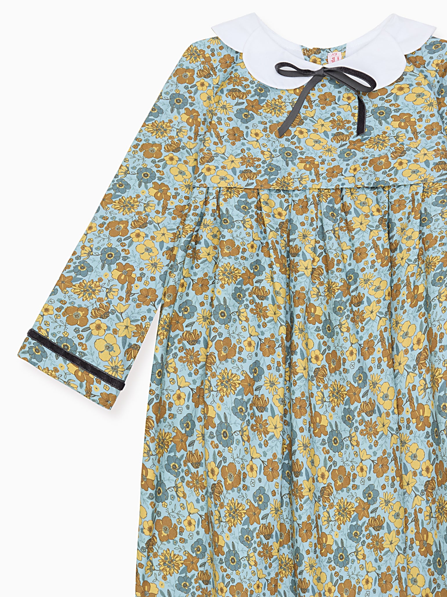 Blue Floral Ruby Girl Dress