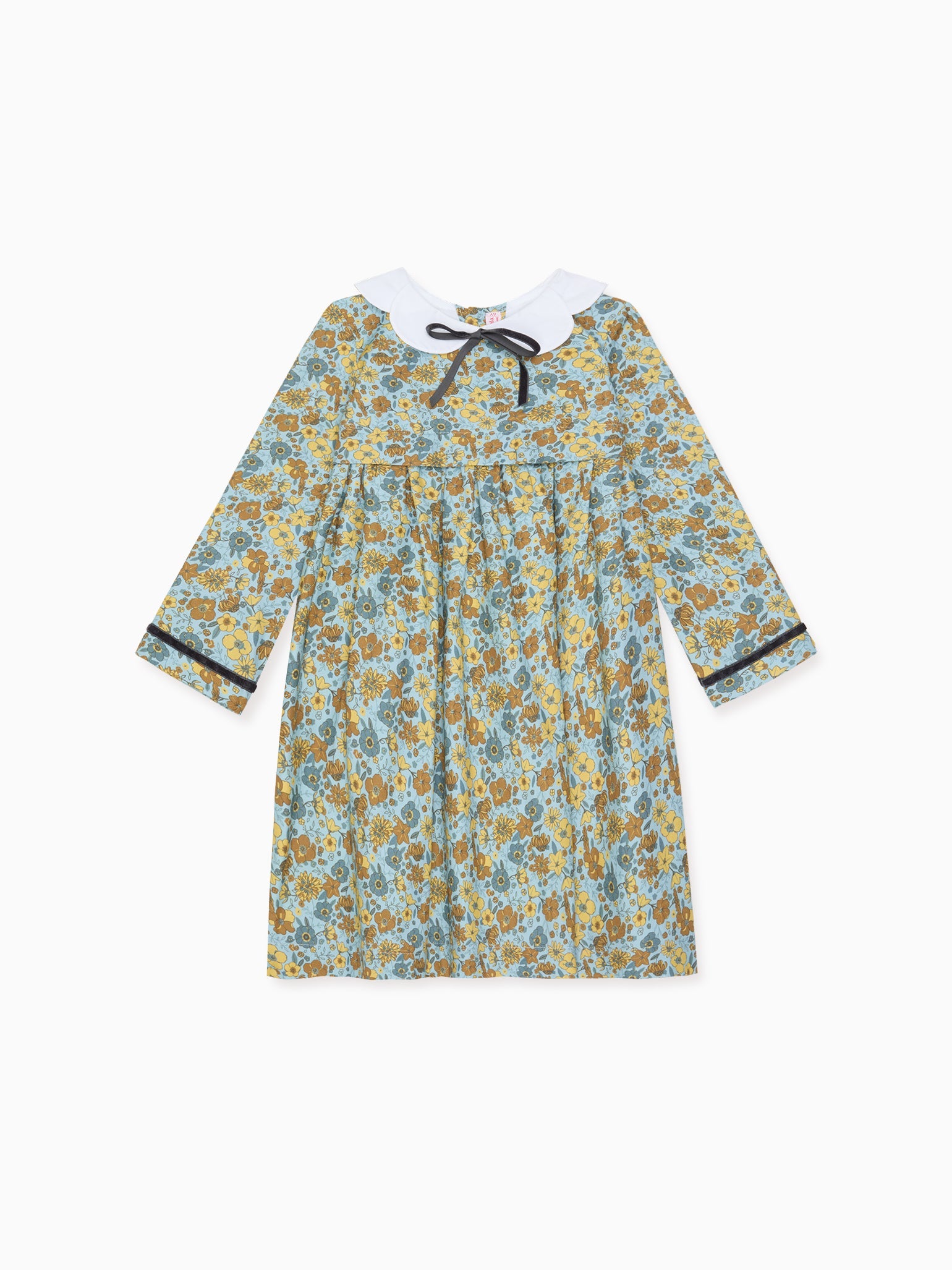 Blue Floral Ruby Girl Dress