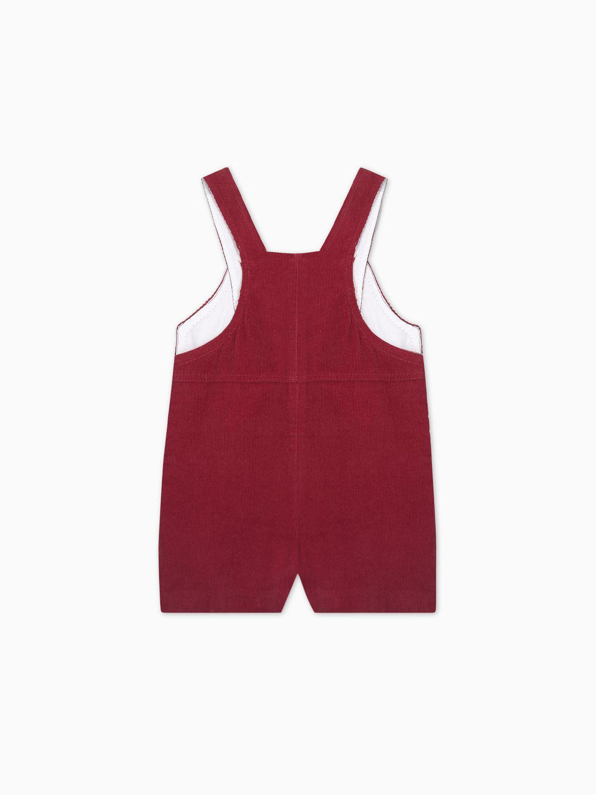 Burgundy Salma Corduroy Baby Dungarees