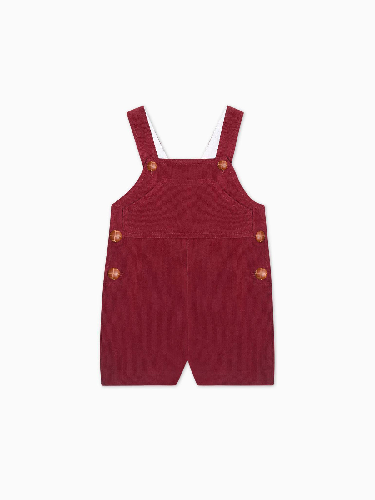 Burgundy Salma Corduroy Baby Dungarees