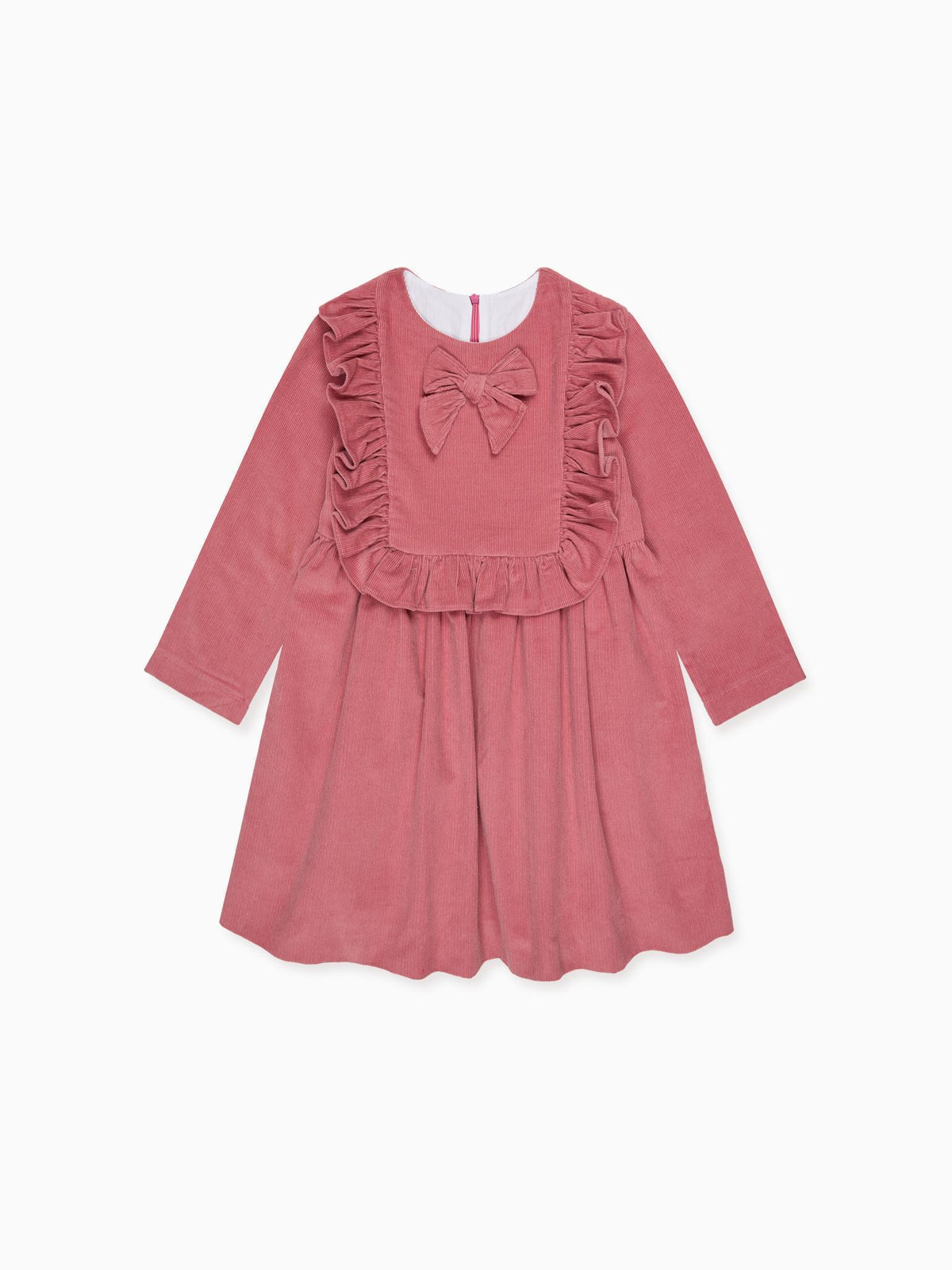 Dark Pink Salma Corduroy Girl Dress