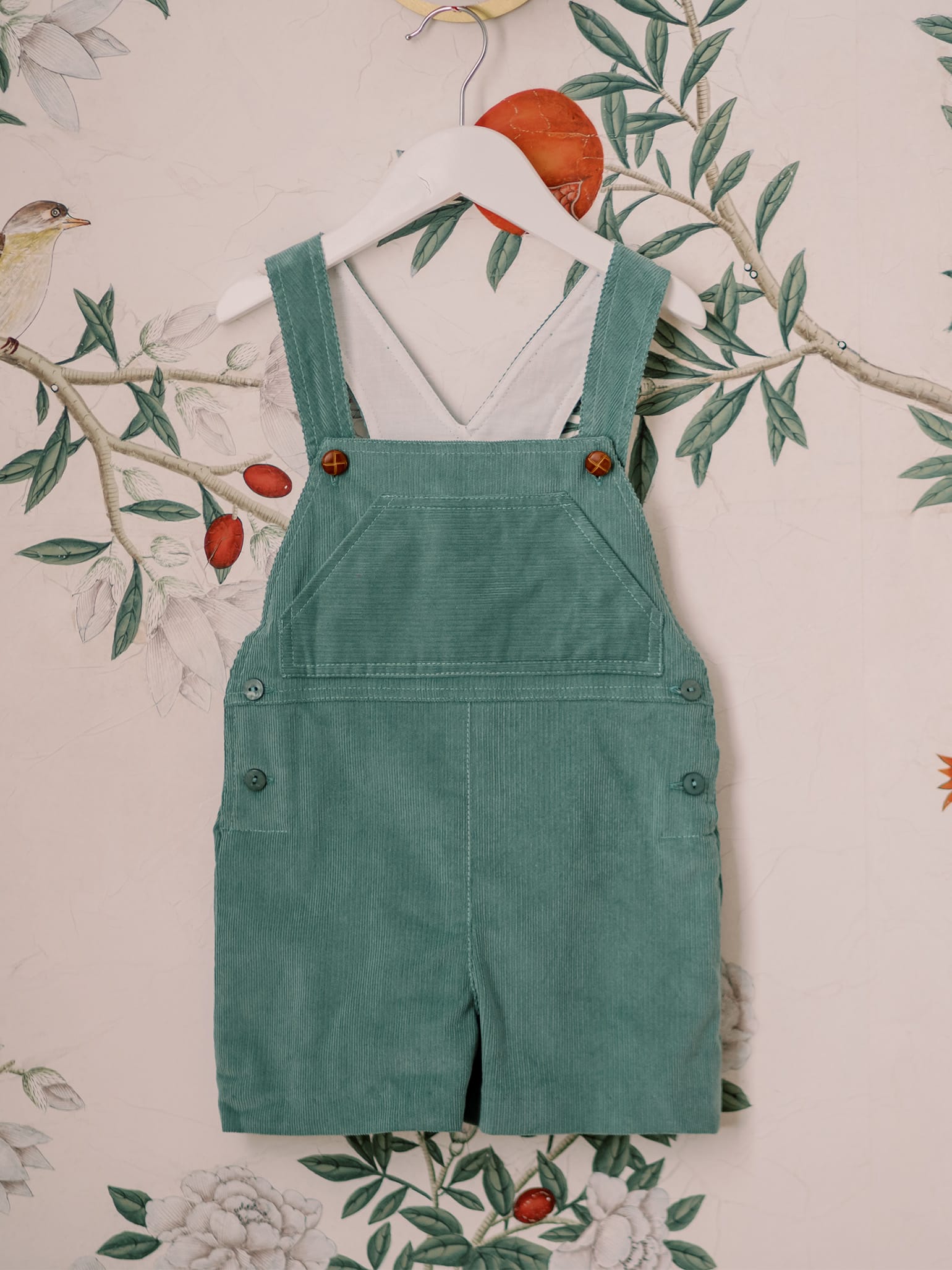 Green Salma Baby Dungarees