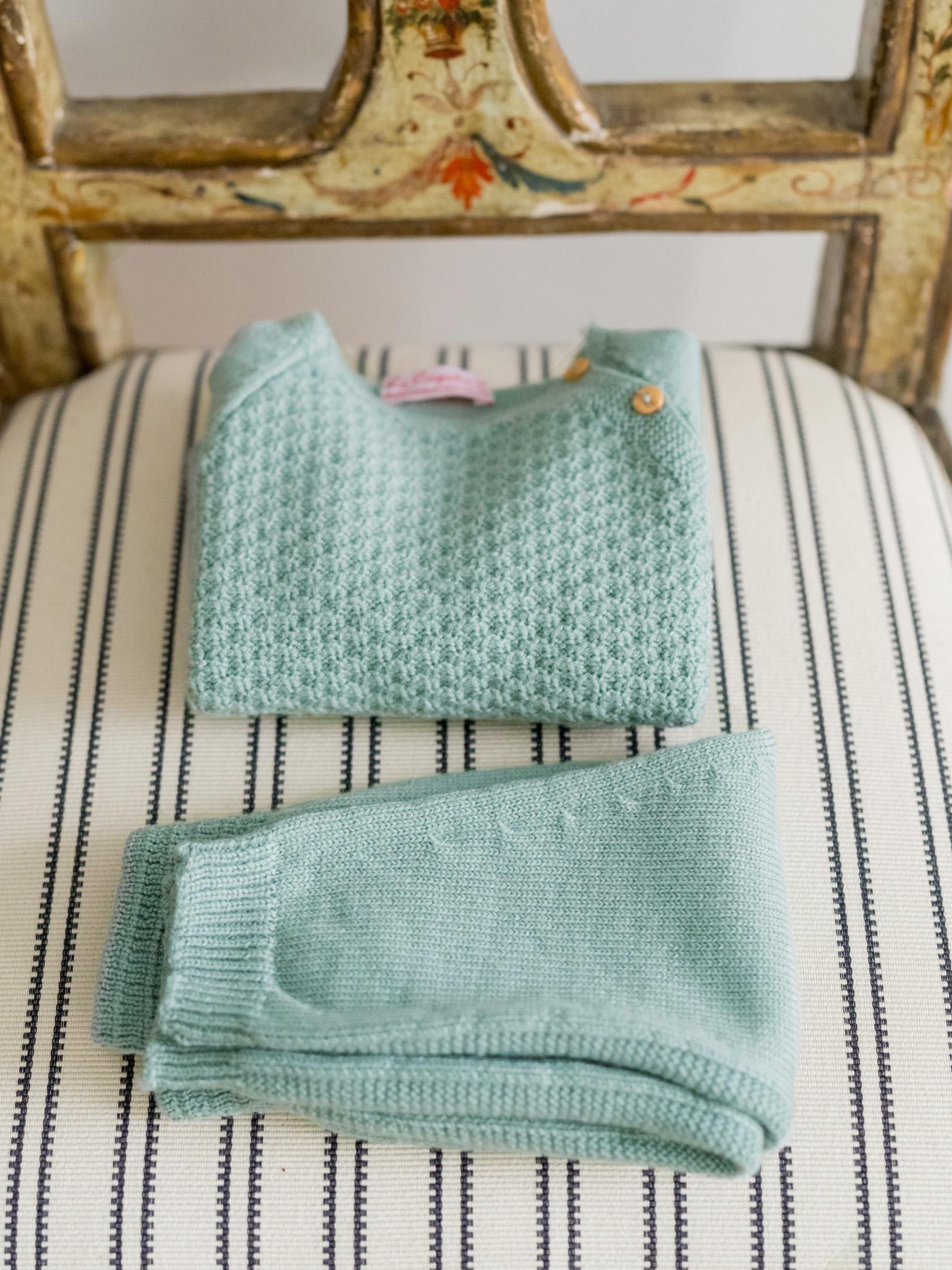 Sage Samuel Merino Baby Knitted Set