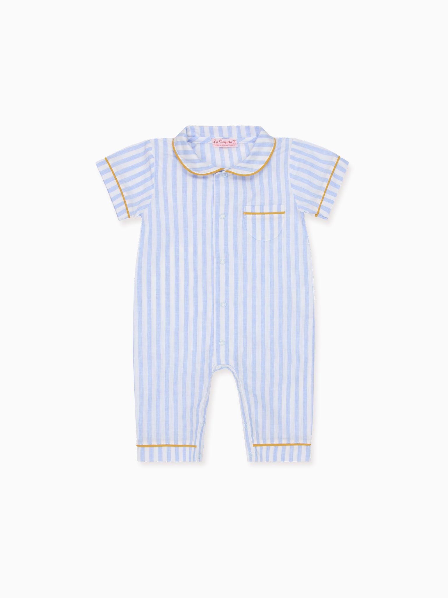 Light Blue Stripe Santana Baby Pyjamas