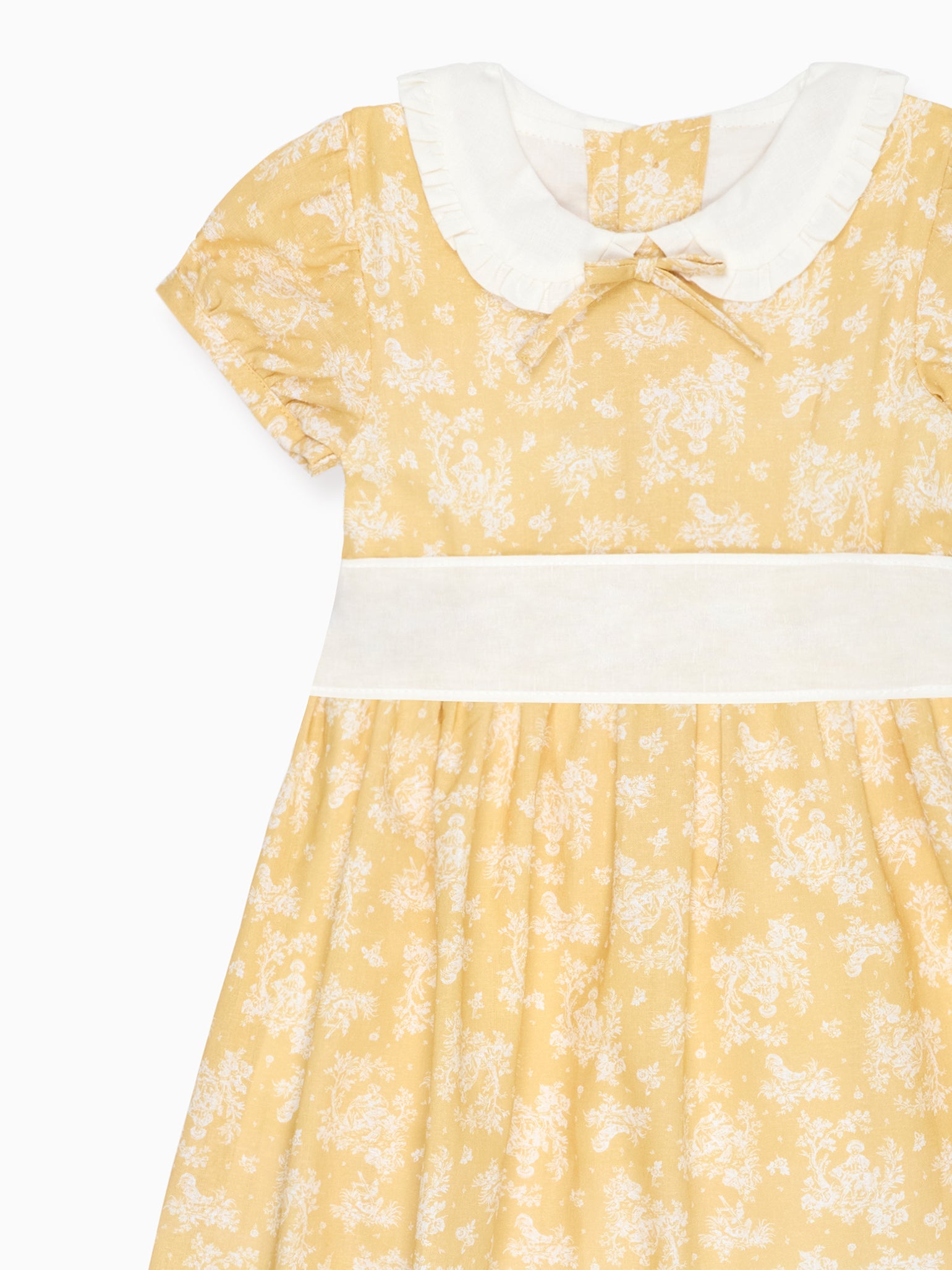 Yellow Toile Sara Girl Dress