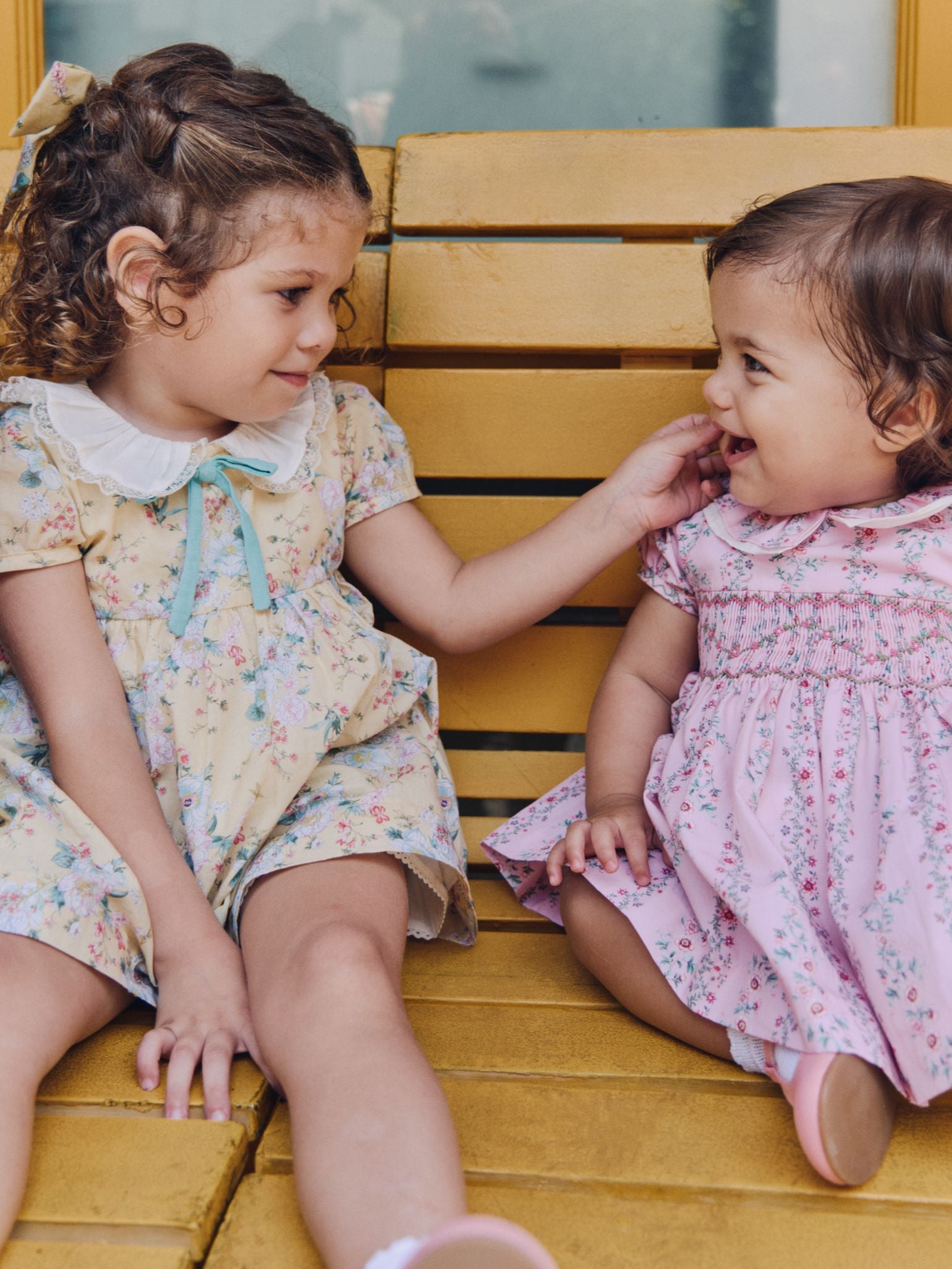 Yellow Floral Willow Baby Girl Set