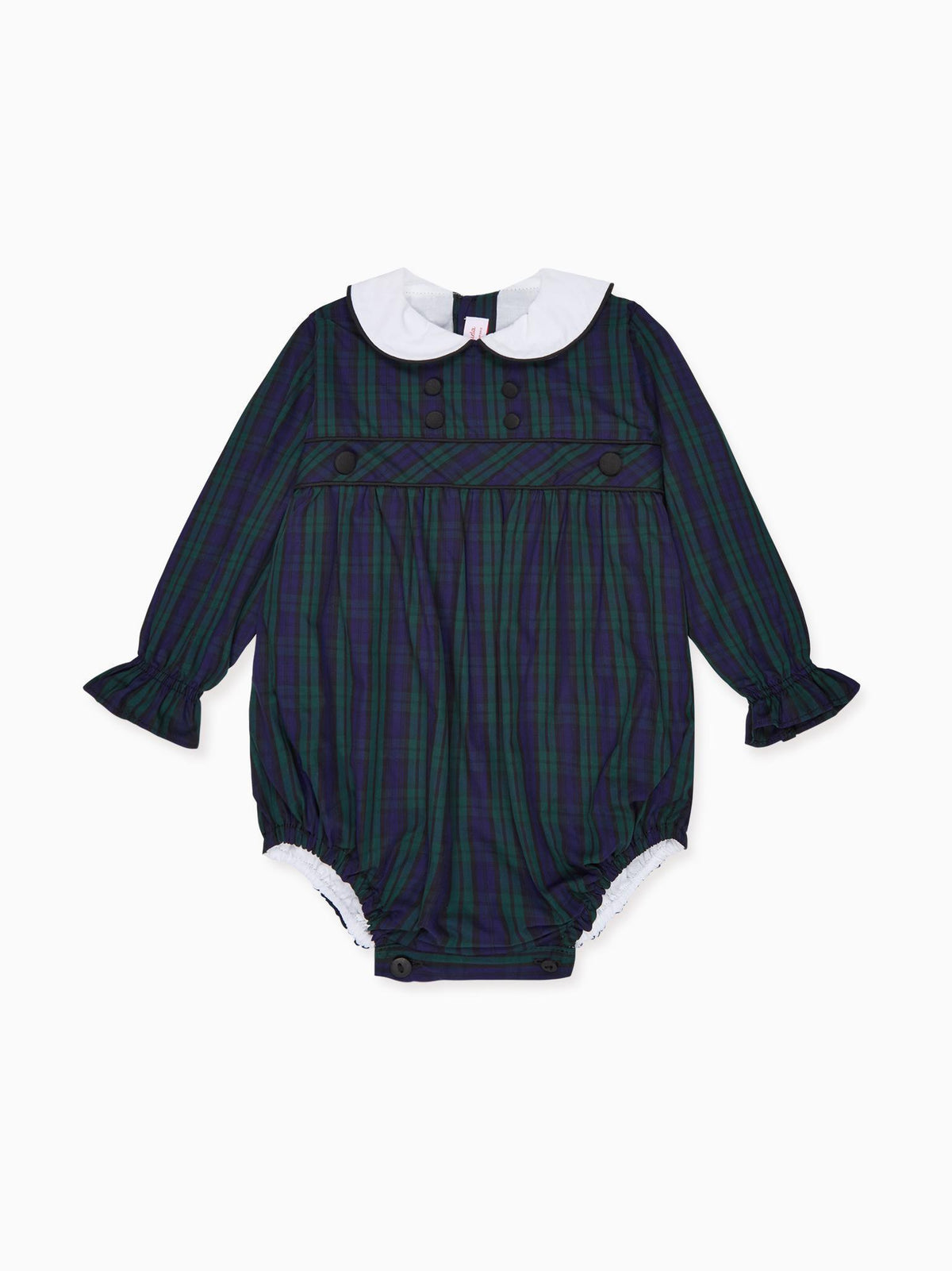 Navy Check Senna Baby Romper