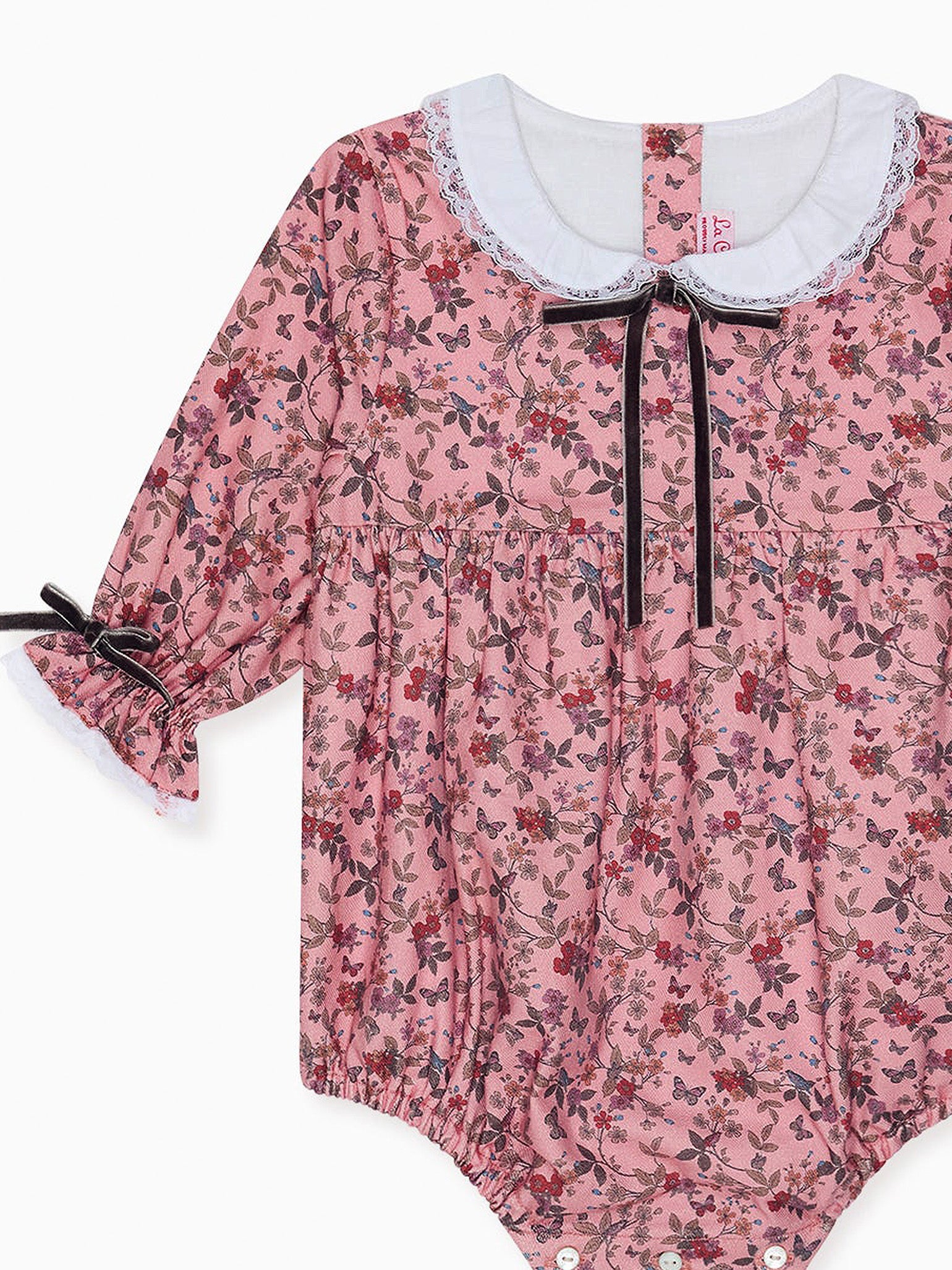 Dusty Pink Floral Sierra Baby Girl Romper