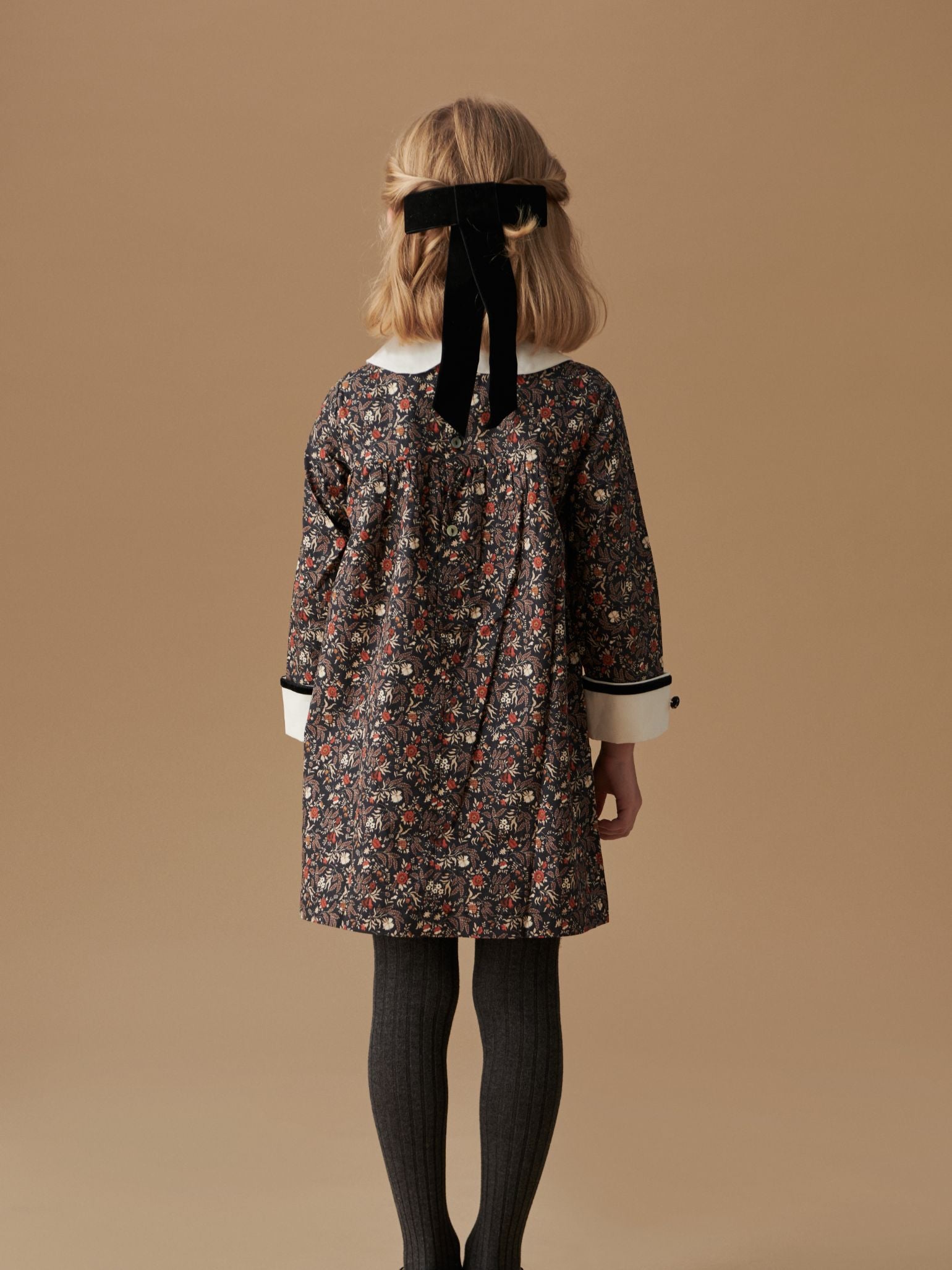 Sofia Girl Dress, Tights & Bow Mary Jane Shoes Outfit Bundle