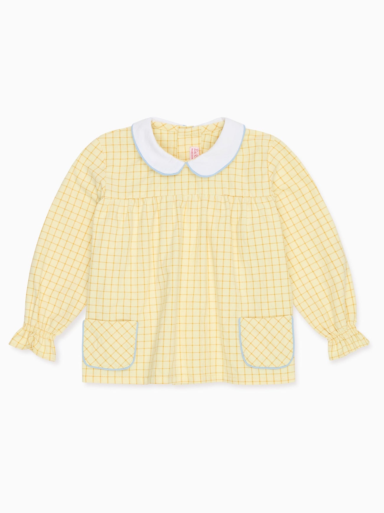 Yellow Check Sol Baby Shirt