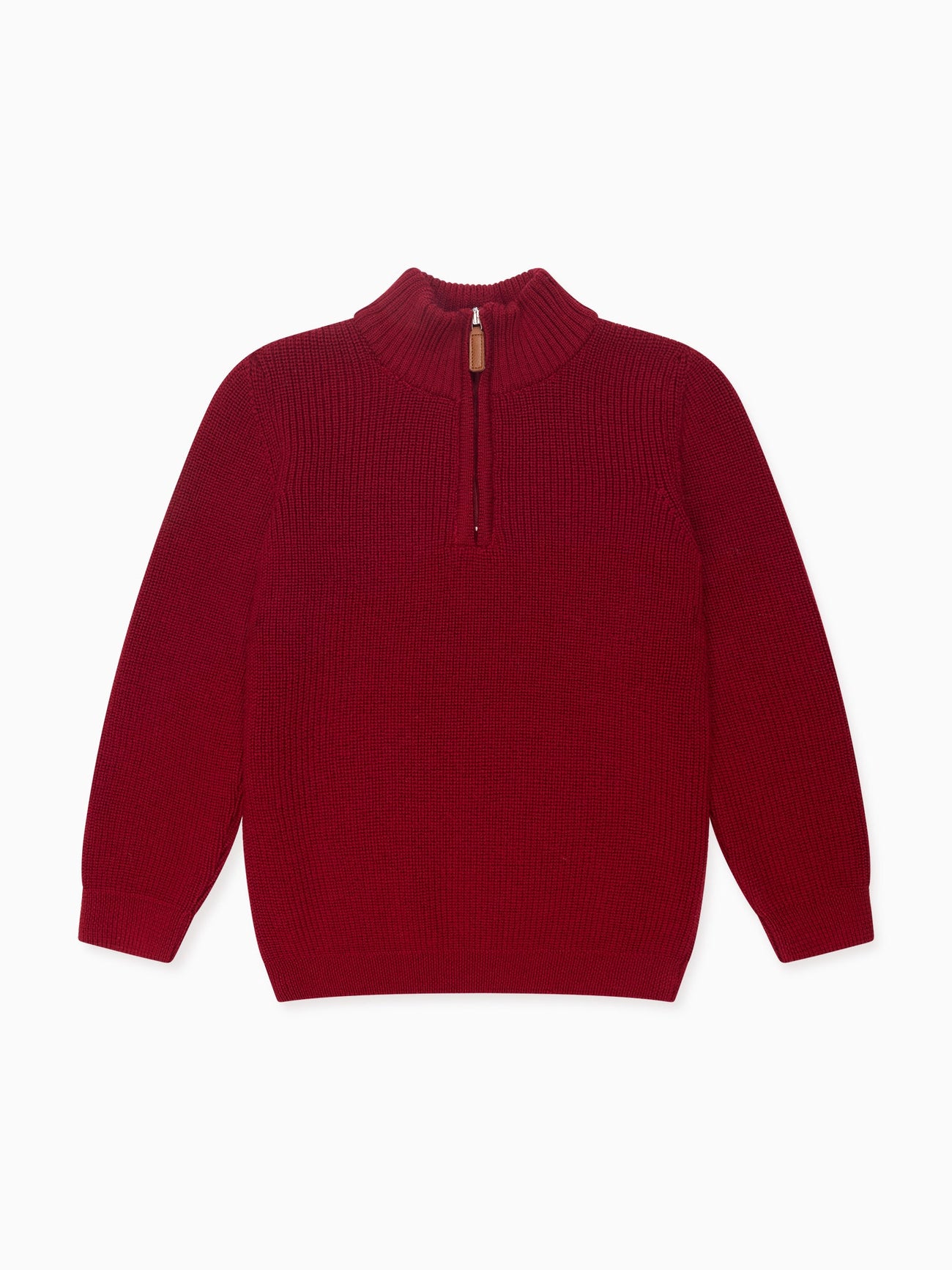 Burgundy Sonny Merino Boy Jumper