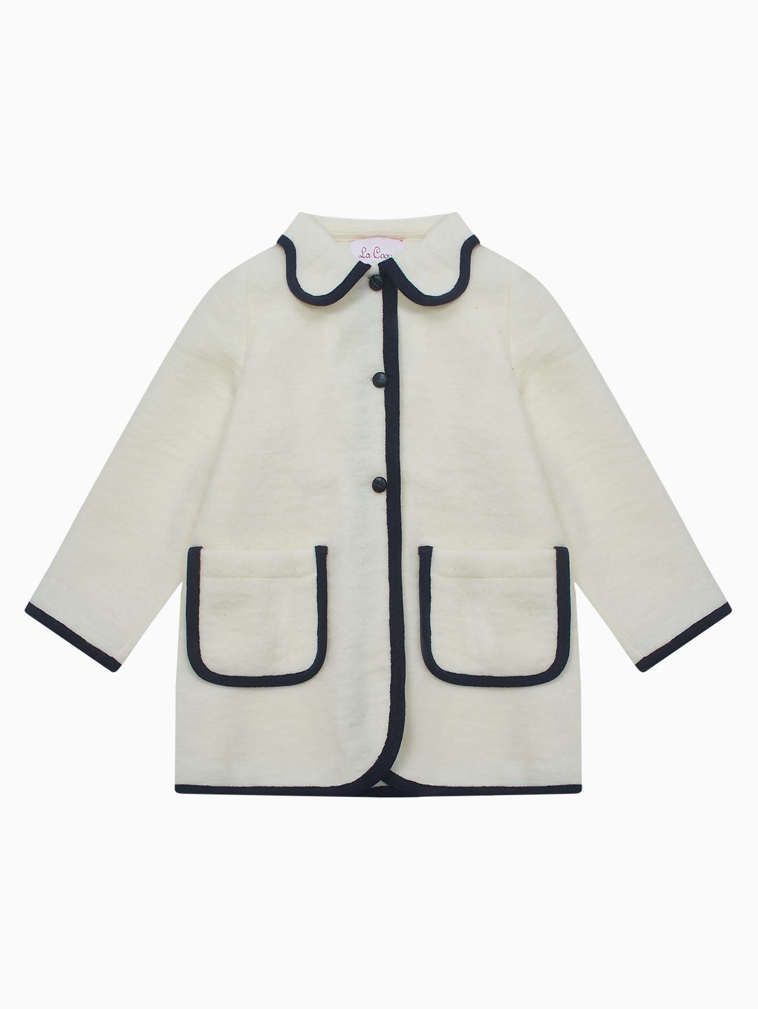 Ivory Sophia Girl Coat