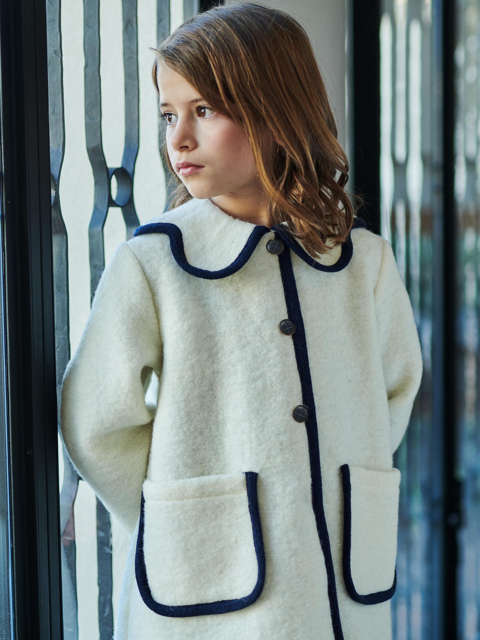Ivory Sophia Girl Coat