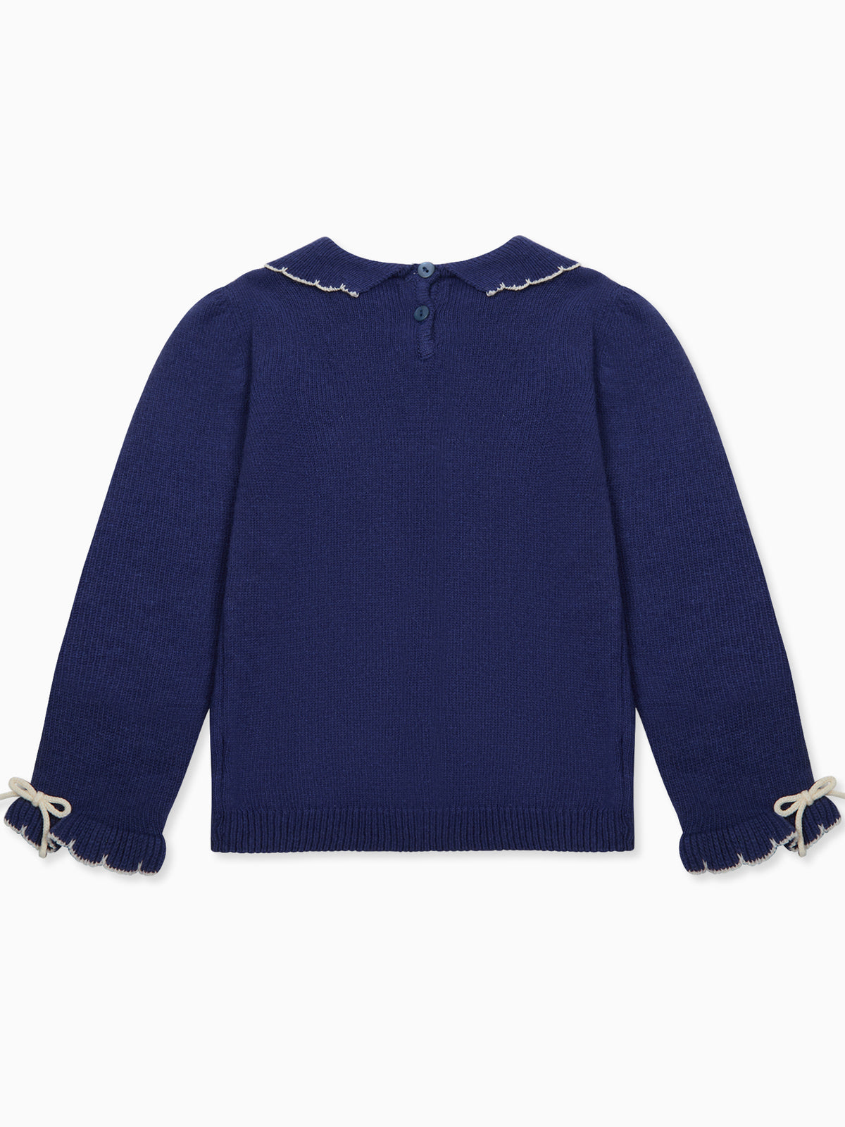Navy Sylvia Merino Girl Jumper