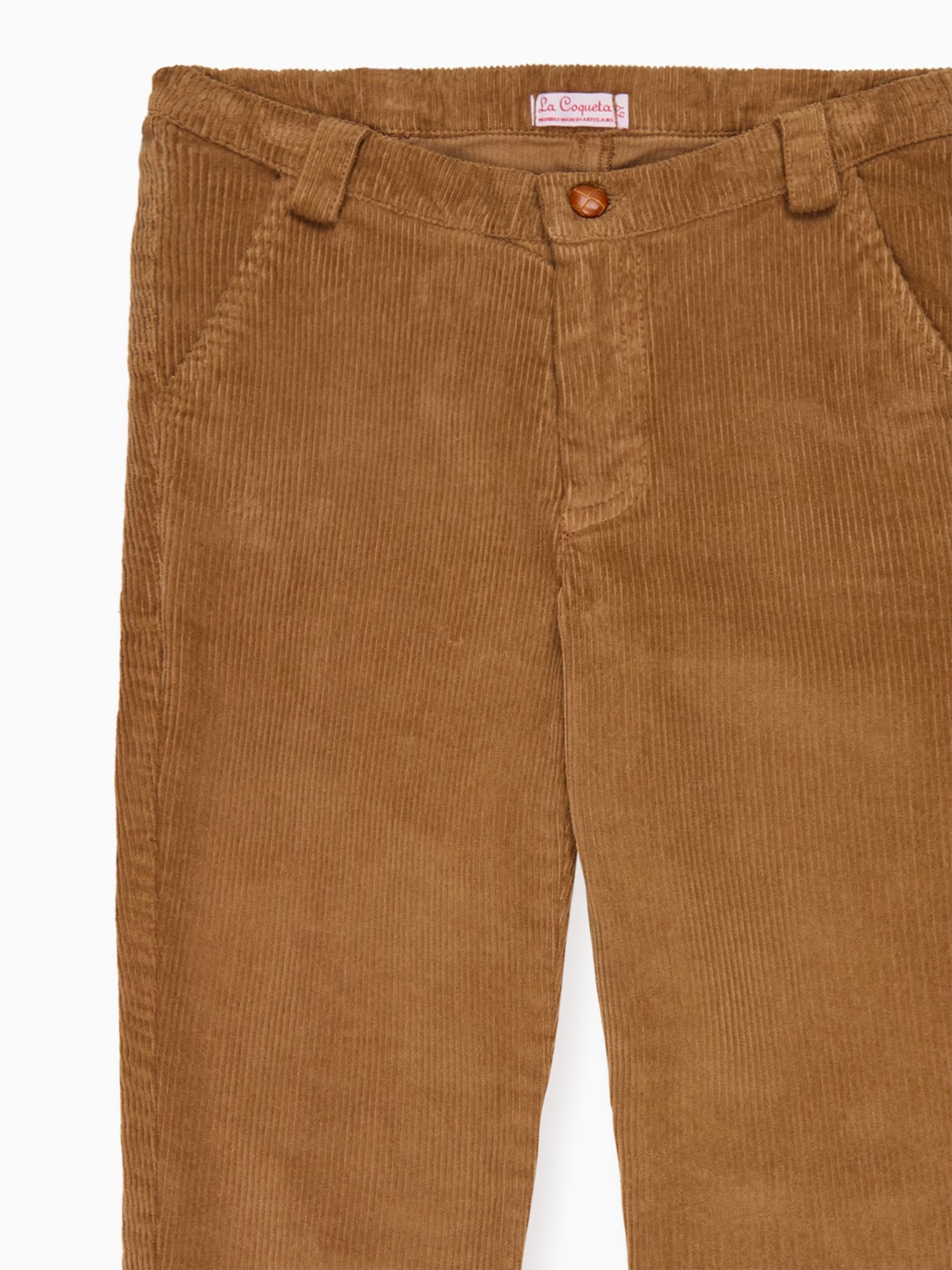 Camel Reinaldo Corduroy Boy Trousers