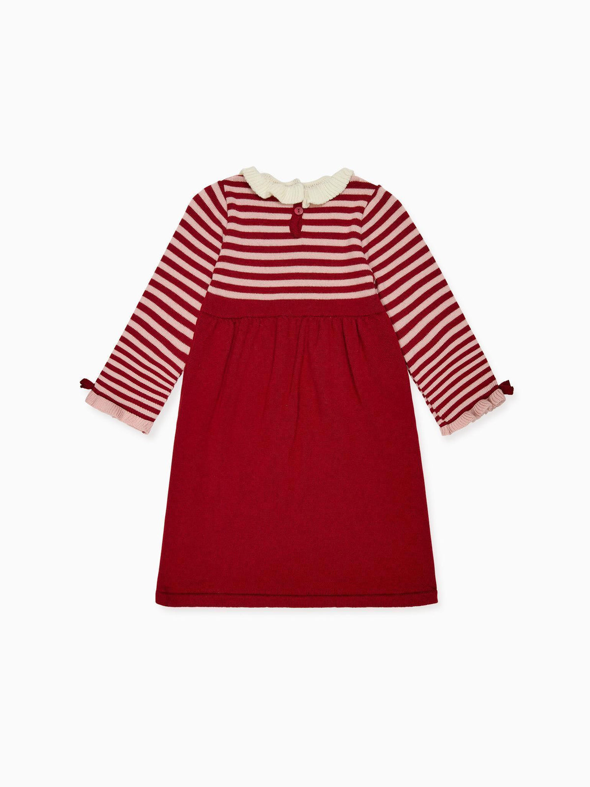 Burgundy Marisela Girl Knitted Dress