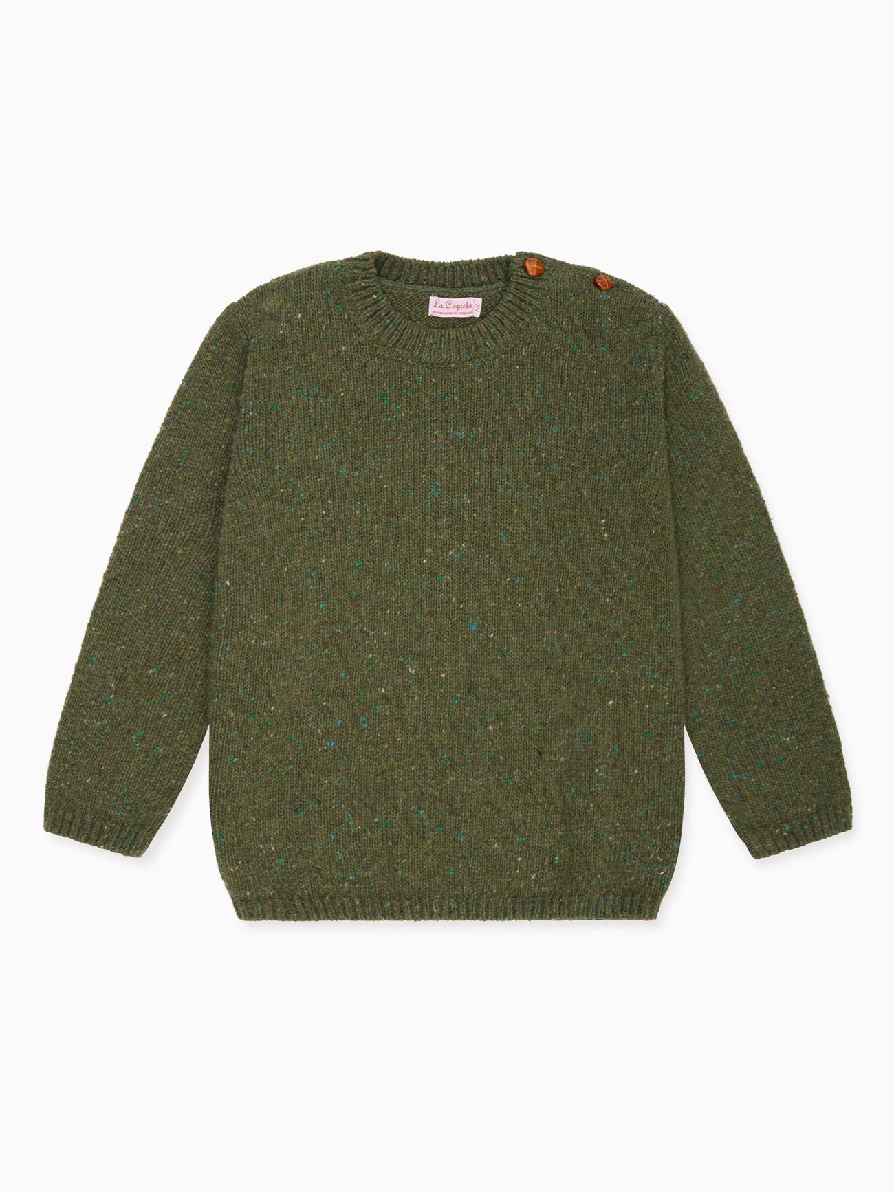Olive Bromo Merino Boy Jumper