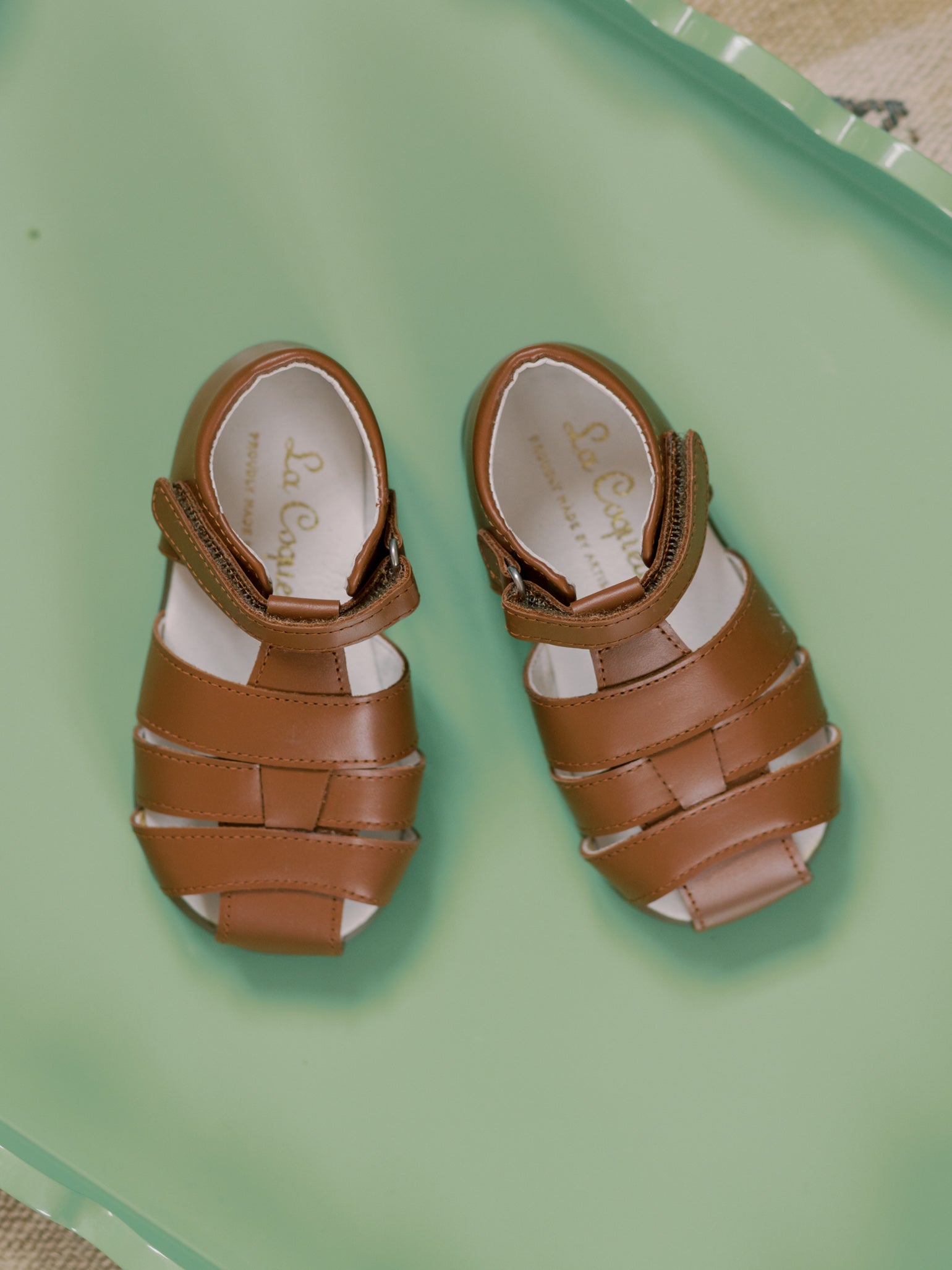 Tan Toledo Leather Toddler Sandal