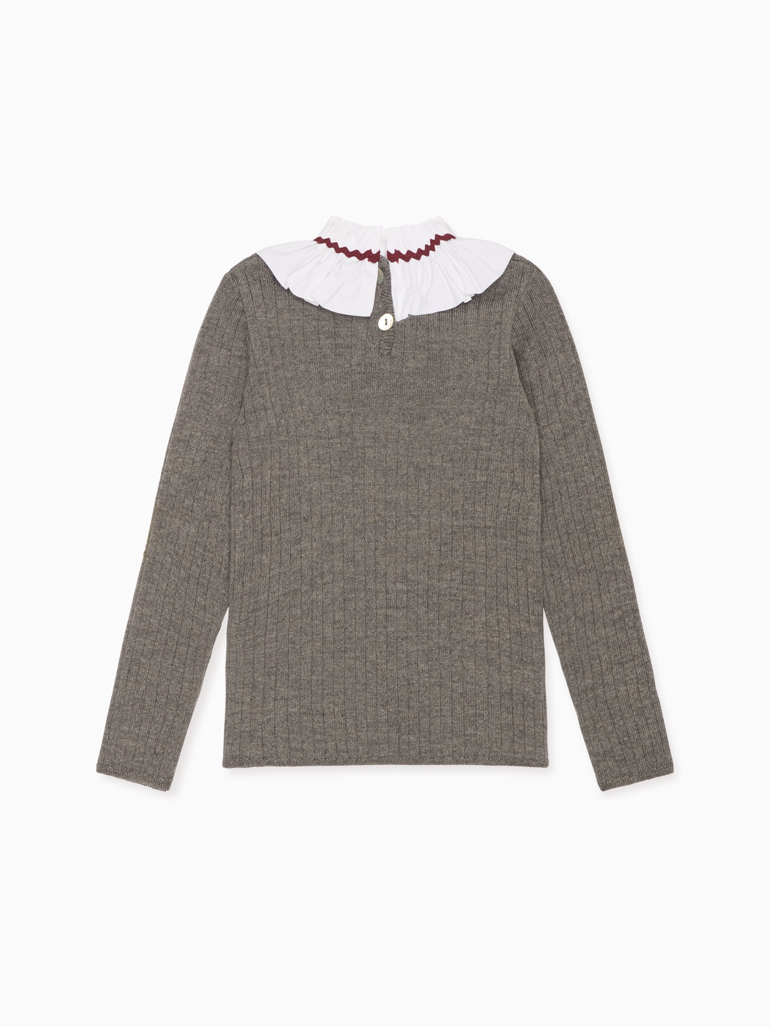 Grey Melange Tavi Merino Girl Jumper