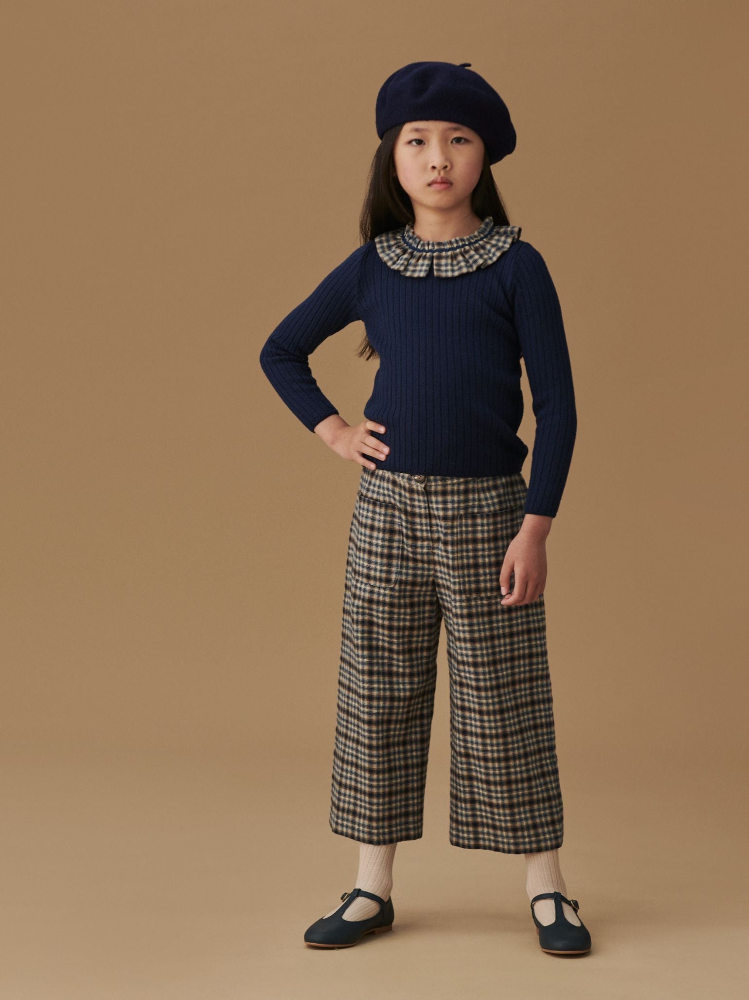 Navy Tavi Merino Girl Jumper
