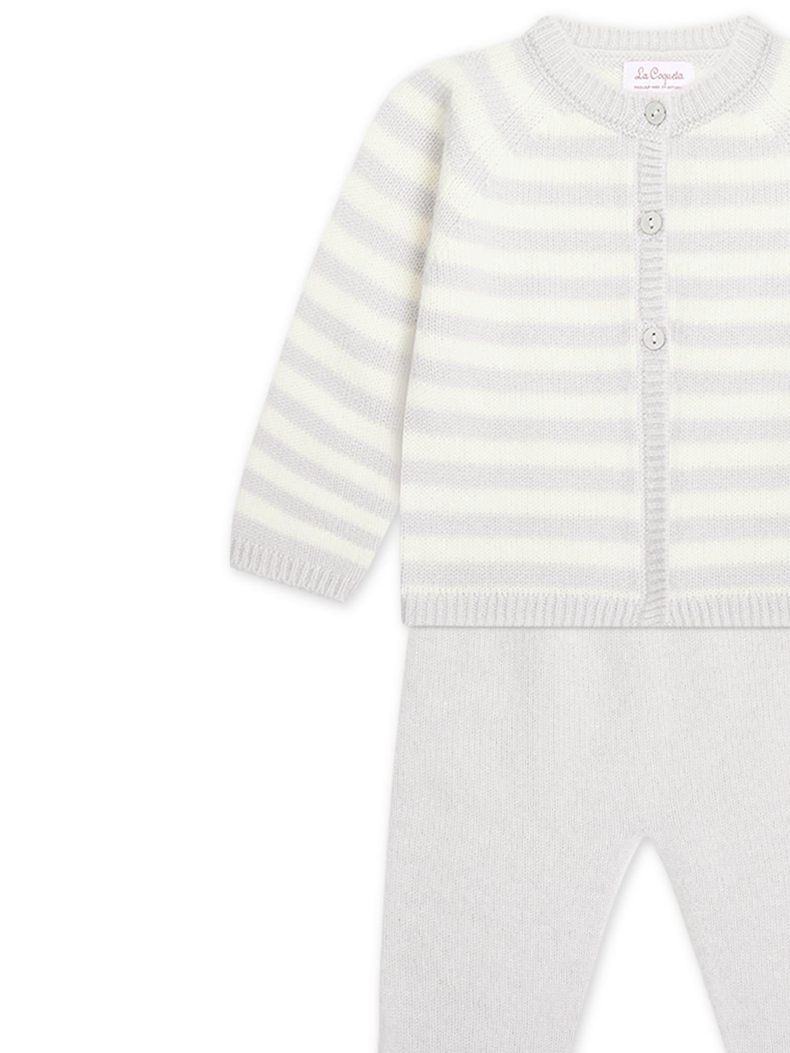 Light Grey Tiago Cashmere Baby Set