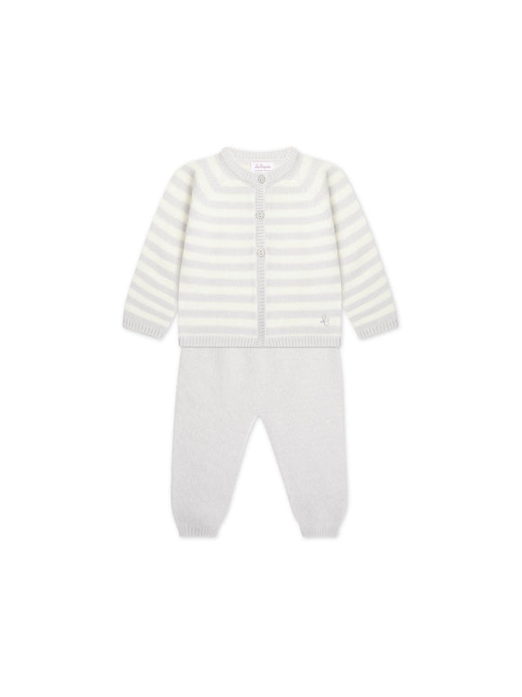 Light Grey Tiago Cashmere Baby Set