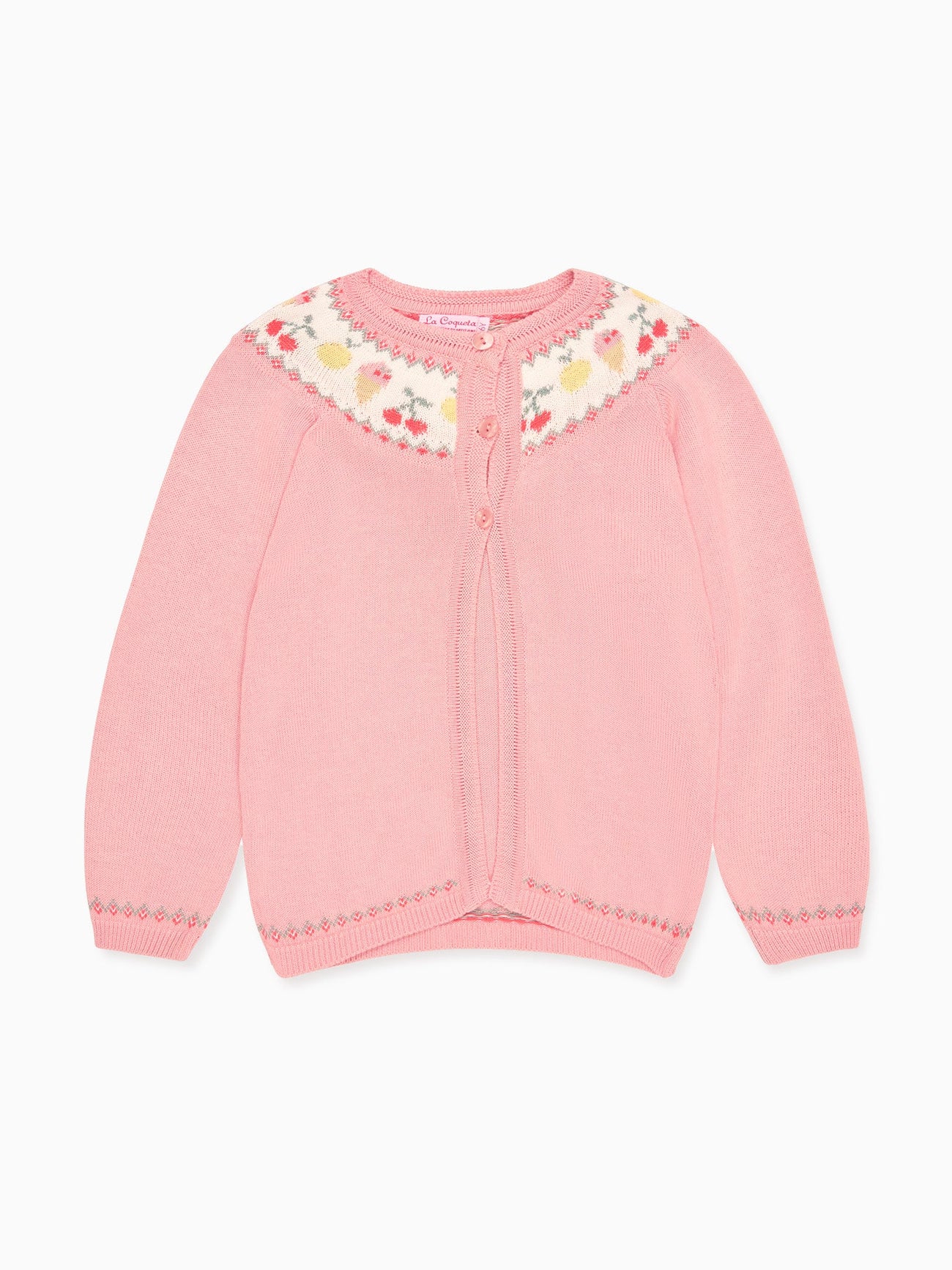 Dusty Pink Helado Cotton Girl Cardigan
