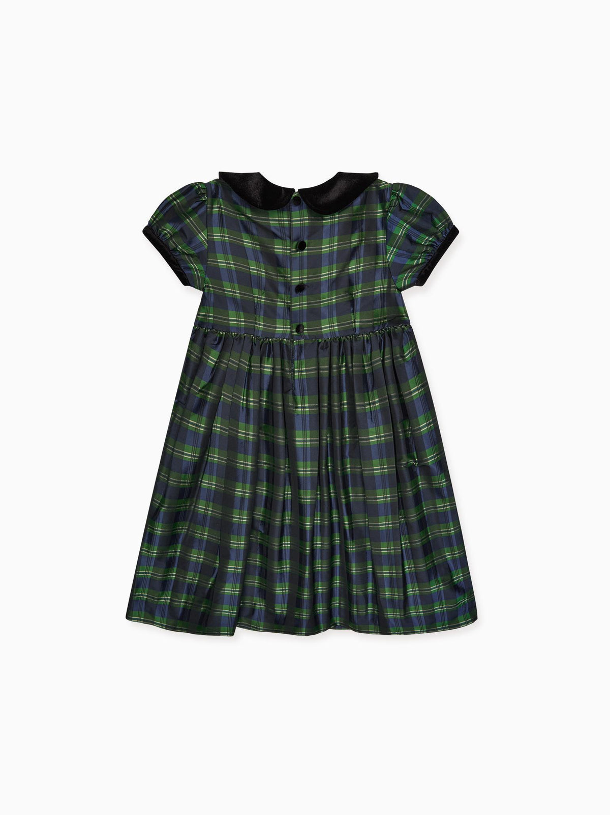 Navy Check Valentina Girl Dress
