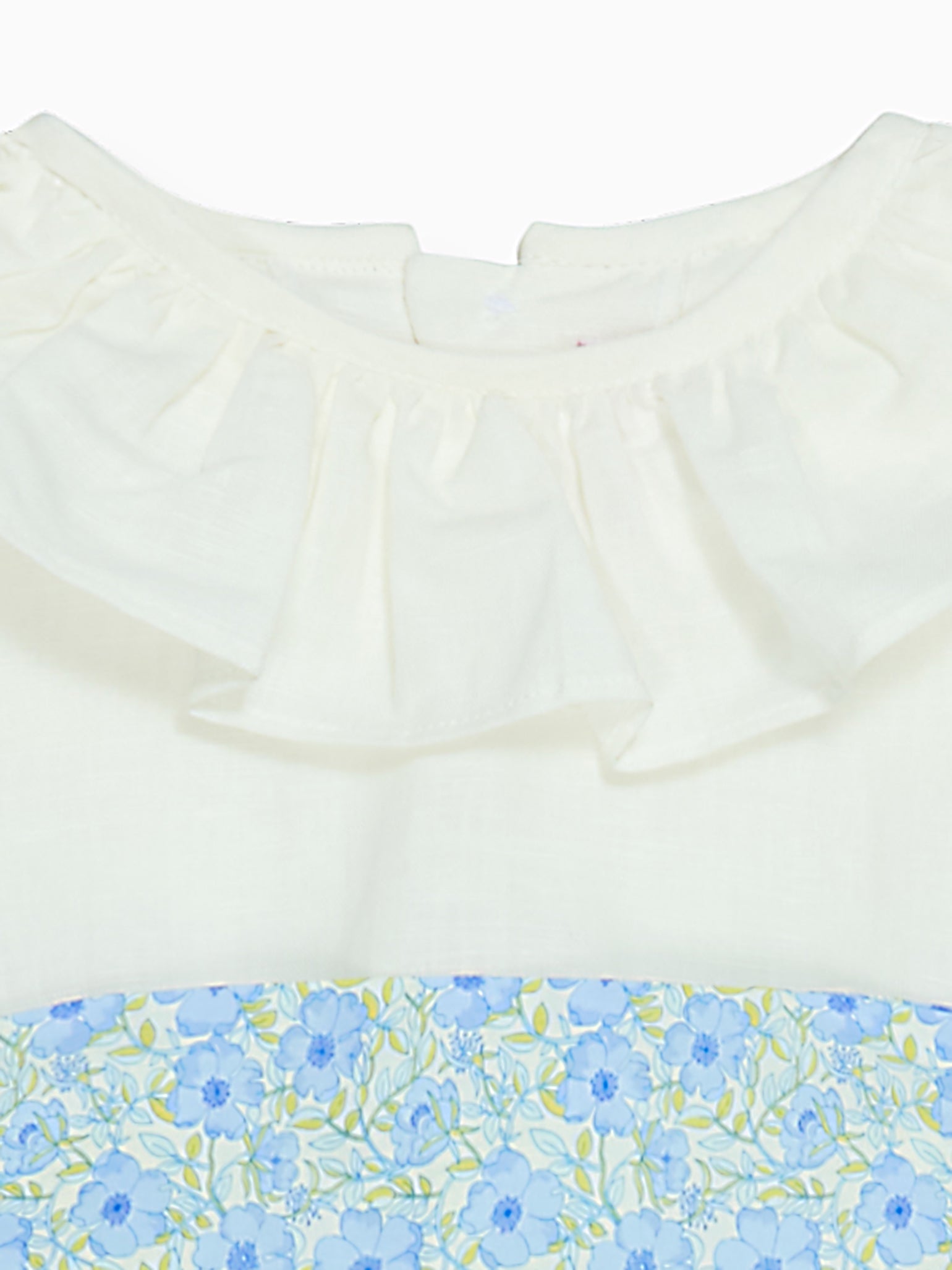 White Vega Floral Long Ceremony Girl Dress