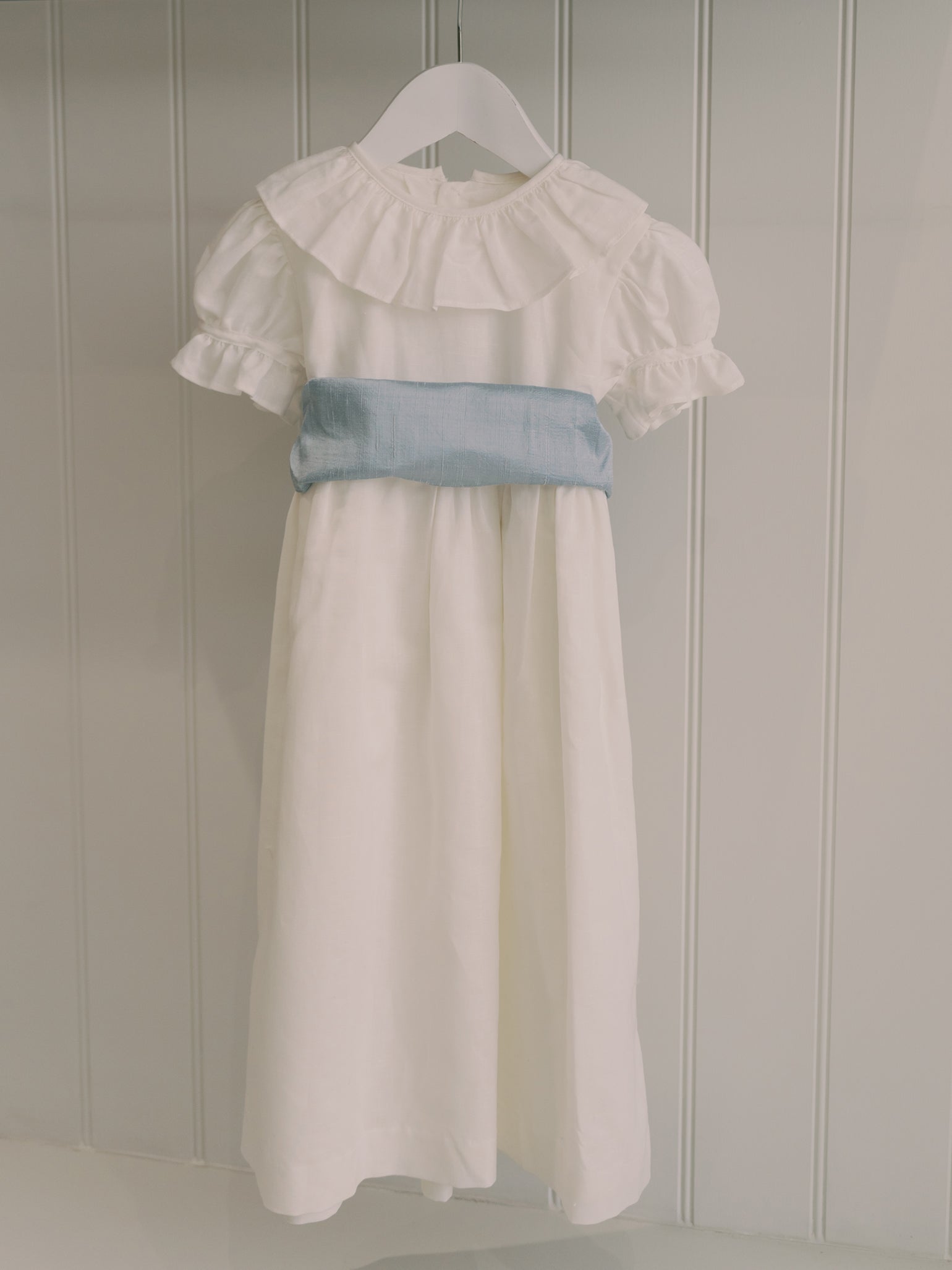 White Vega Long Ceremony Girl Dress