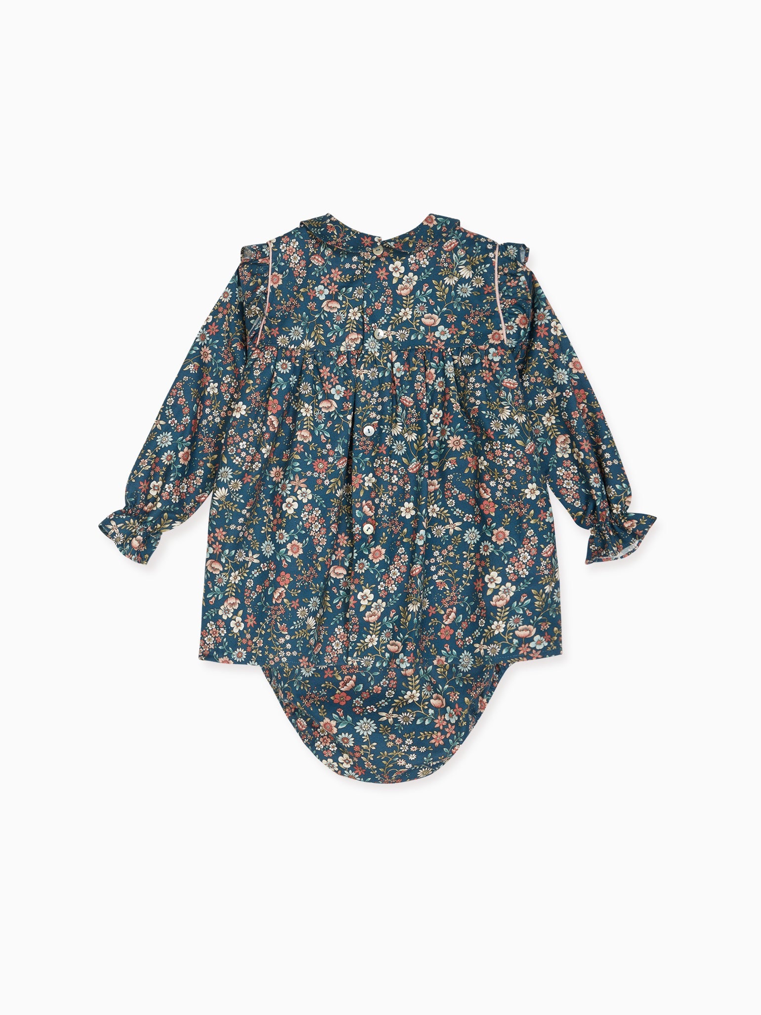 Navy Floral Vela Baby Girl Set