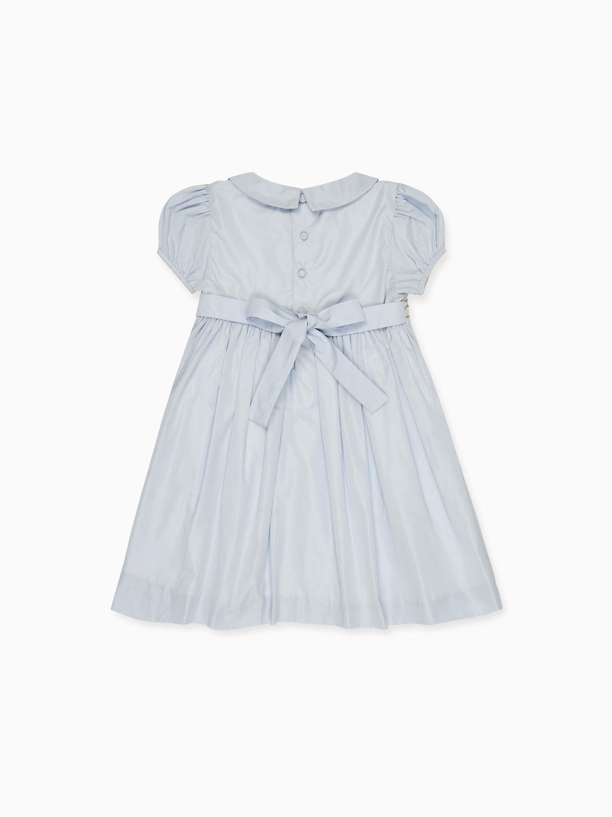 Dusty Blue Victoria Girl Hand-Smocked Dress