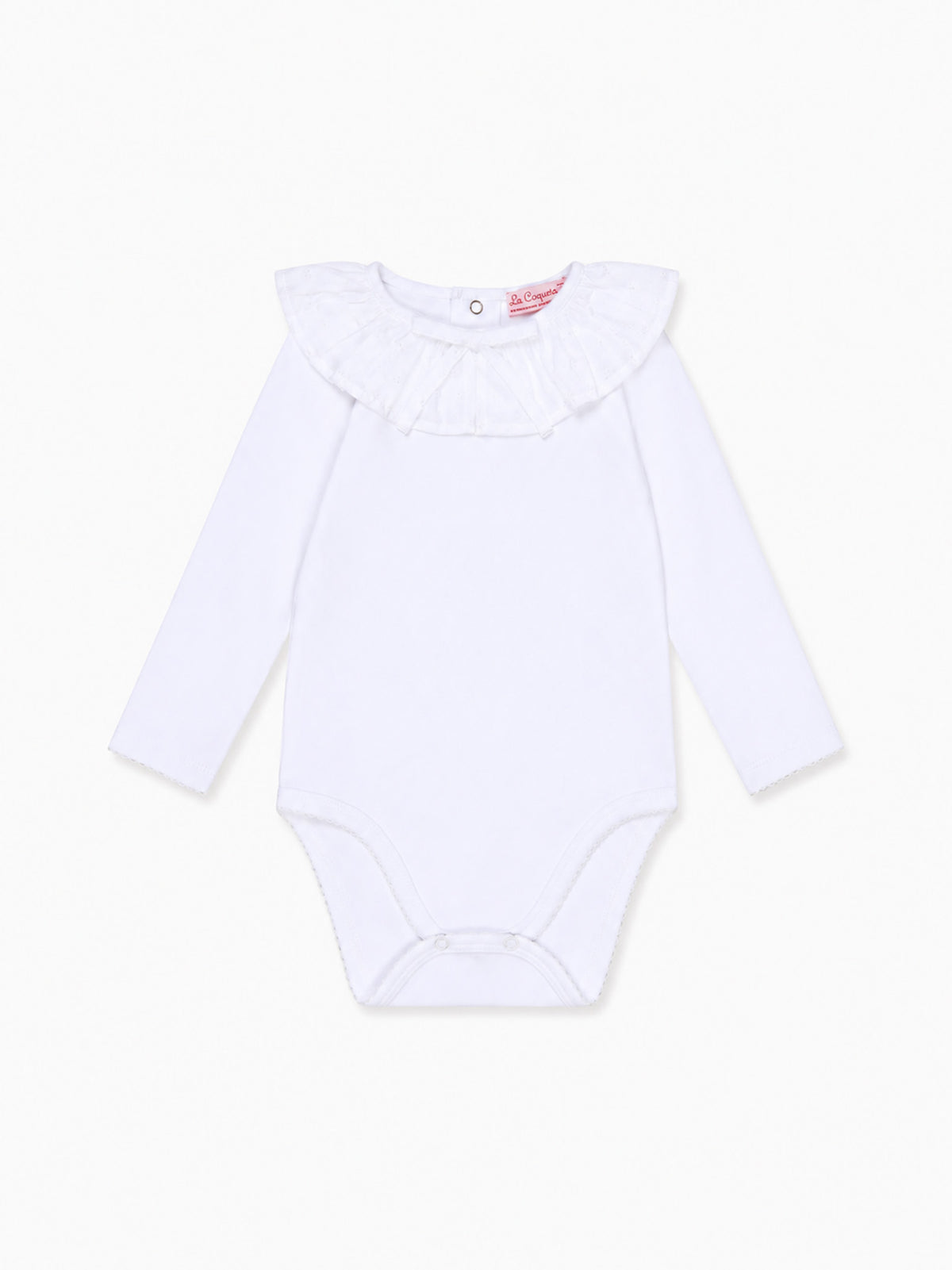 White Laya Baby Girl Body Vest