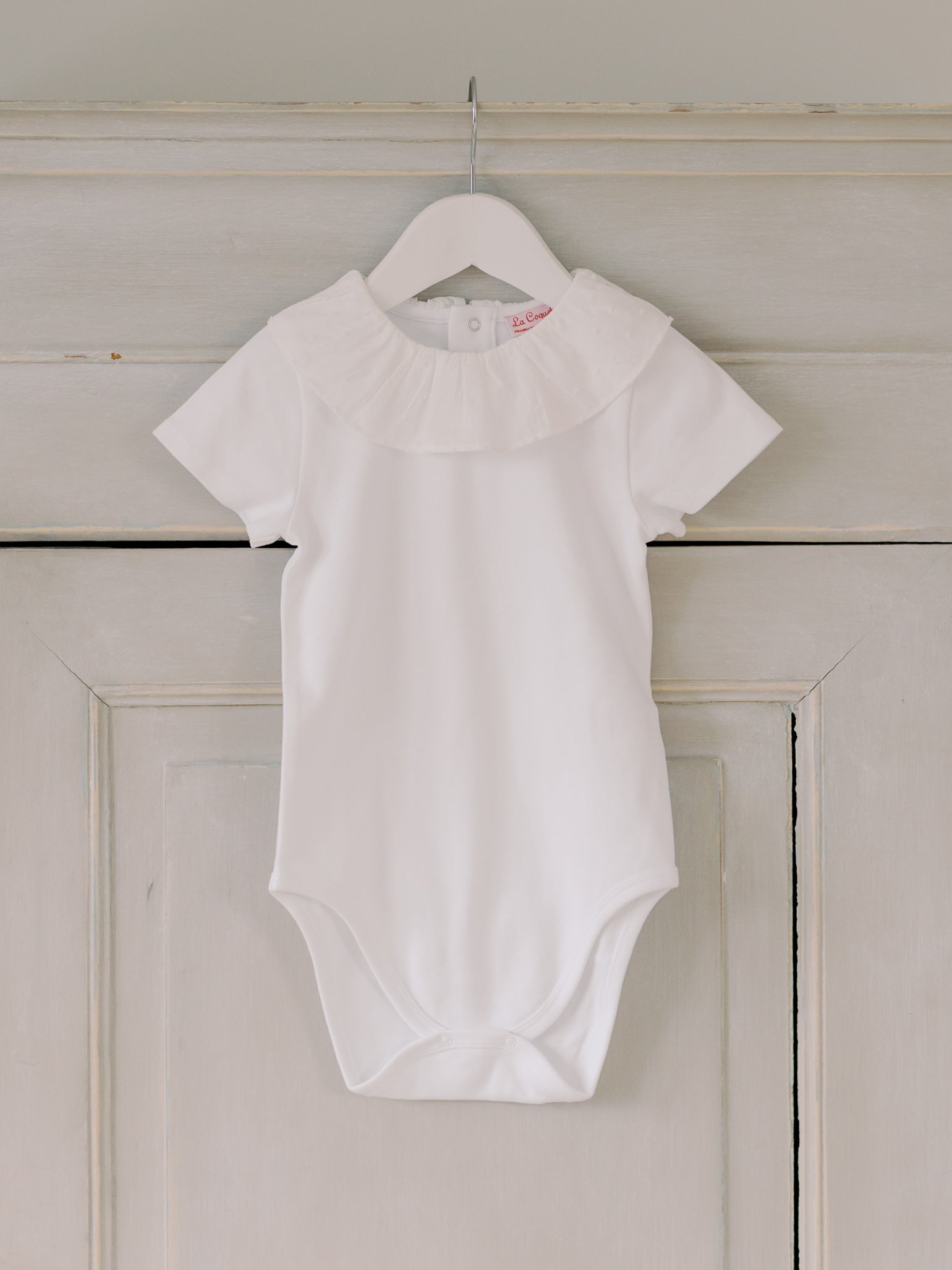 White Pluma Cotton Baby Body Vest