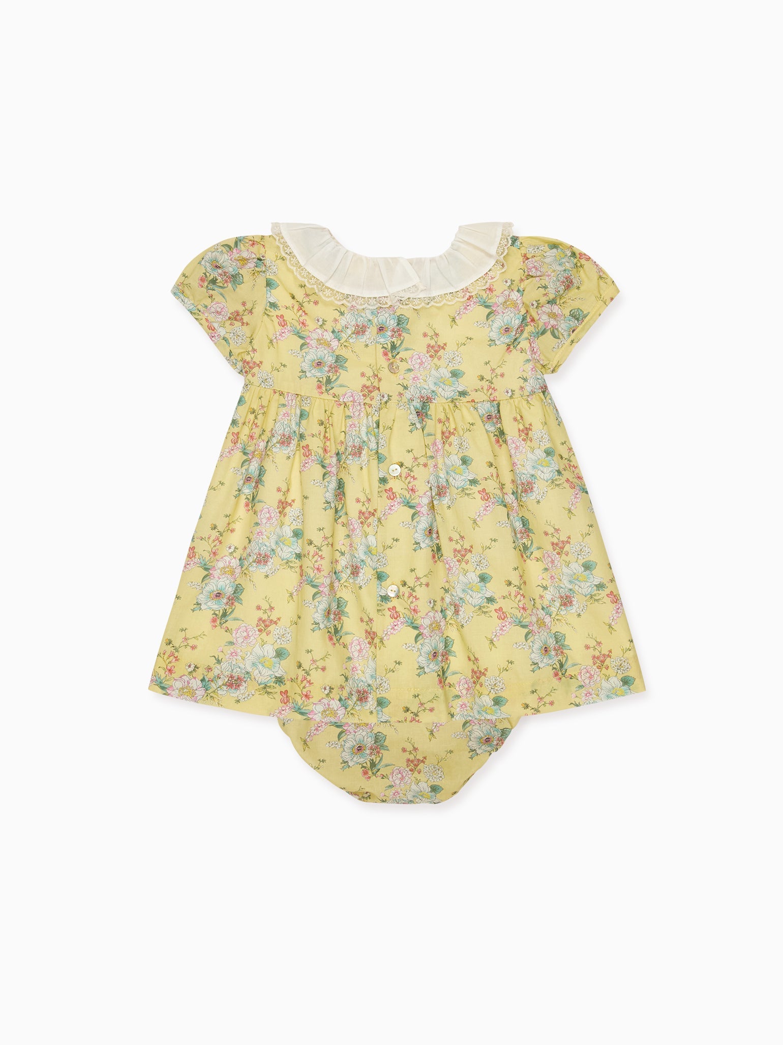 Yellow Floral Willow Baby Girl Set