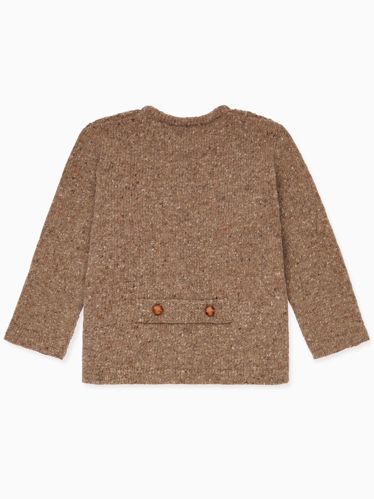 Taupe Zas Merino Boy Cardigan